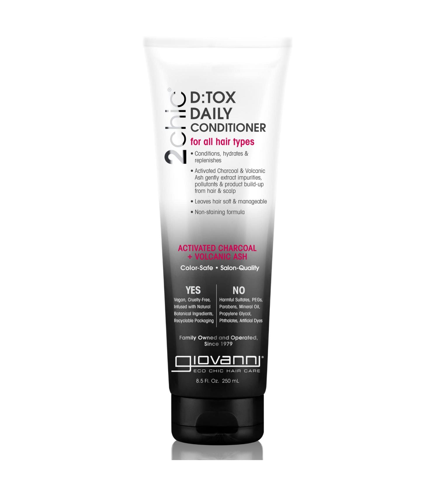 Giovanni 2chic D:Tox Daily Conditioner 8.5 fl oz - Detoxifying Hair Care - Buy Online on GoSupps.com