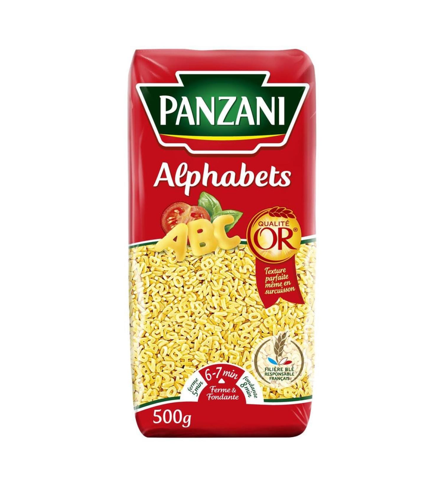  G n rique PANZANI - Panzani Alphabet Pasta 500g - 500g - Pack of 4 - Sold in Packs - Buy Online on GoSupps.com