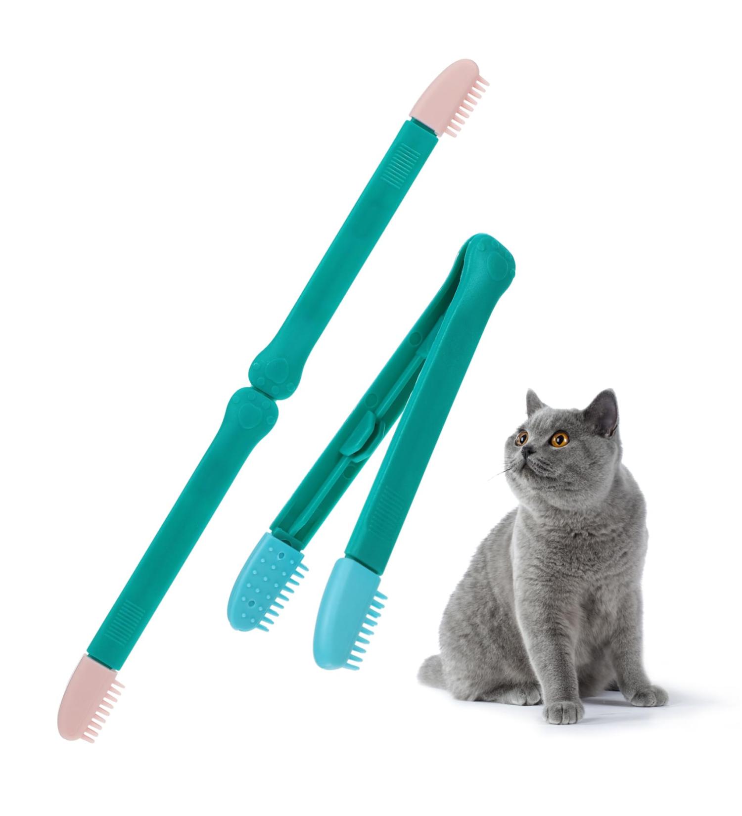 HANABASS 2pcs Eye Gum Cleaner Kitten Eye Cleaning Comb Cat Wipe Cat Comb Dog Eye Cleaning Comb Dog Comb Pp 10.00X3.20X1.00CM Assorted Color - Buy Online on GoSupps.com