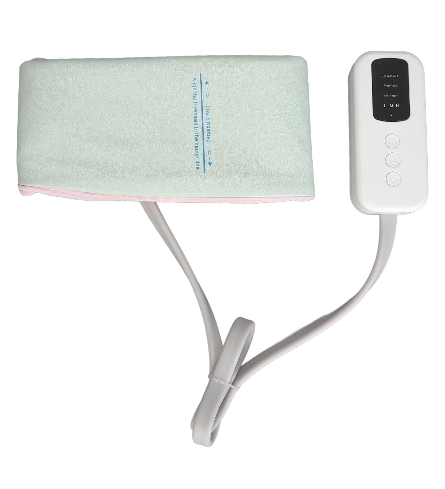 Electric Head Massager & Air Compression Headband 360 Massage 3 Strength Levels for Ultimate Relaxation - Buy Online on GoSupps.com