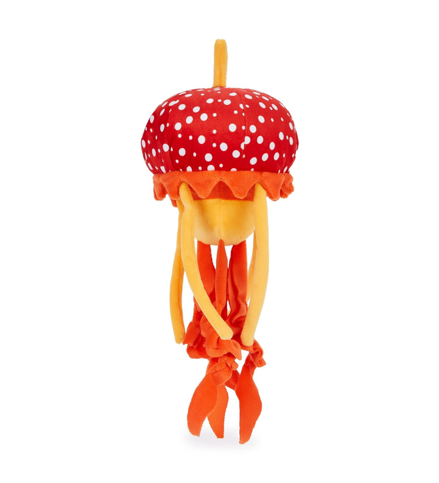 Zappi Co Plush Children's Stuffed Soft Cuddly Plush Toy-Part of Safari Animals Collection Perfect for Kids (15cm Height)(Jellyfish Red) Jellyfish (Red)