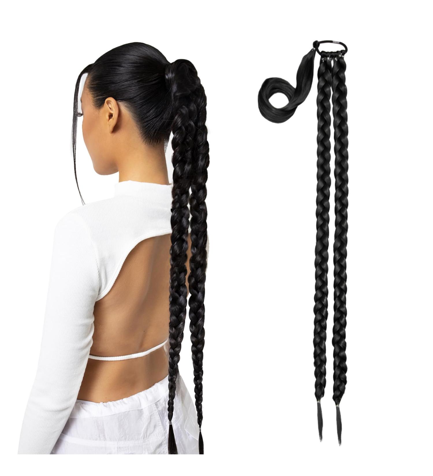 Lullabellz Extra AF Double Up Hair Braid 34-Inch Length Natural Black Extra AF Double Up Braid Natural Black - Buy Online on GoSupps.com