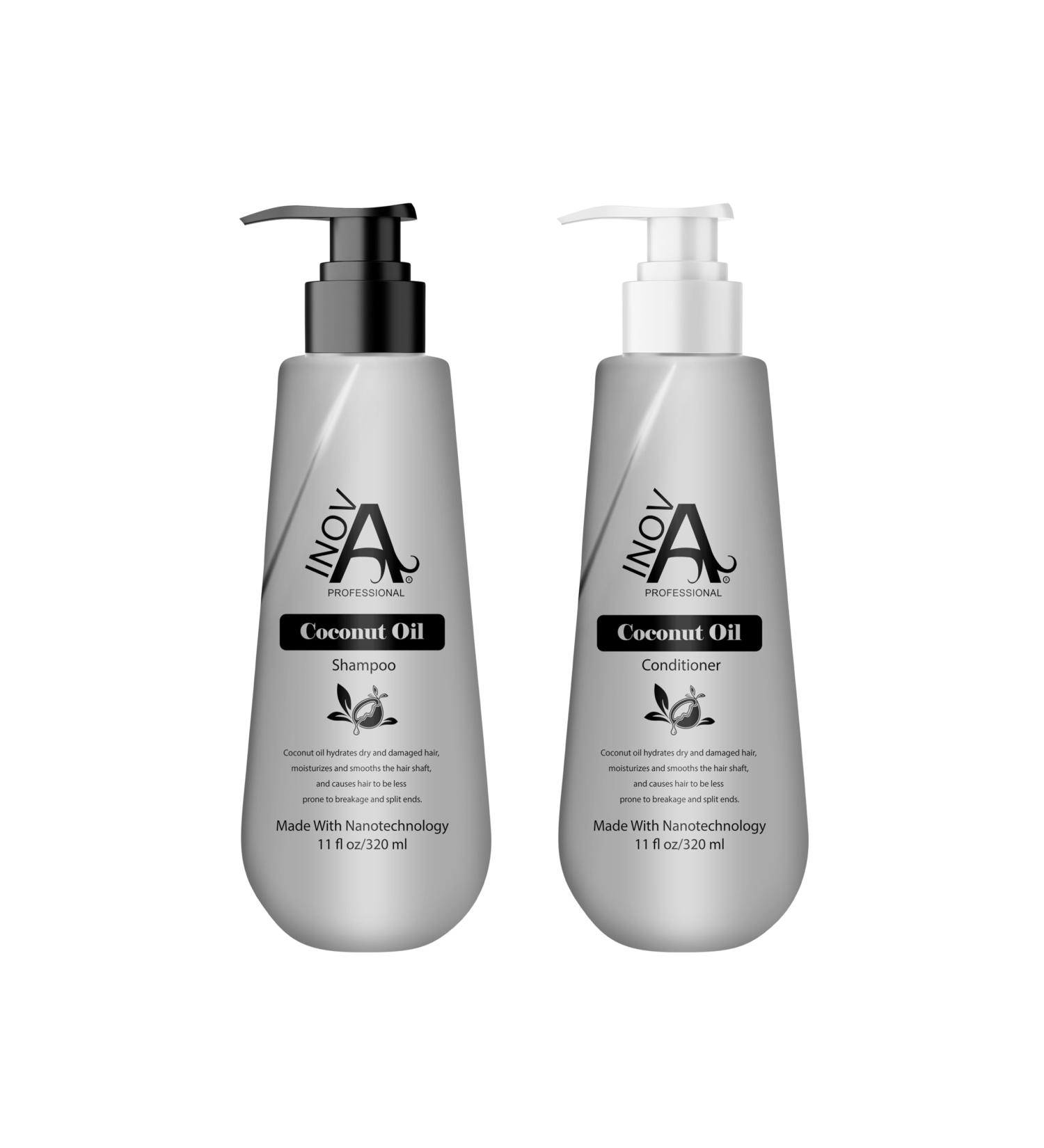 Buy Coconut Oil Shampoo & Conditioner Set - 11 Oz Each | Best Moisture & Shine for All Hair Types - International Shipping Available - Buy Online on GoSupps.com