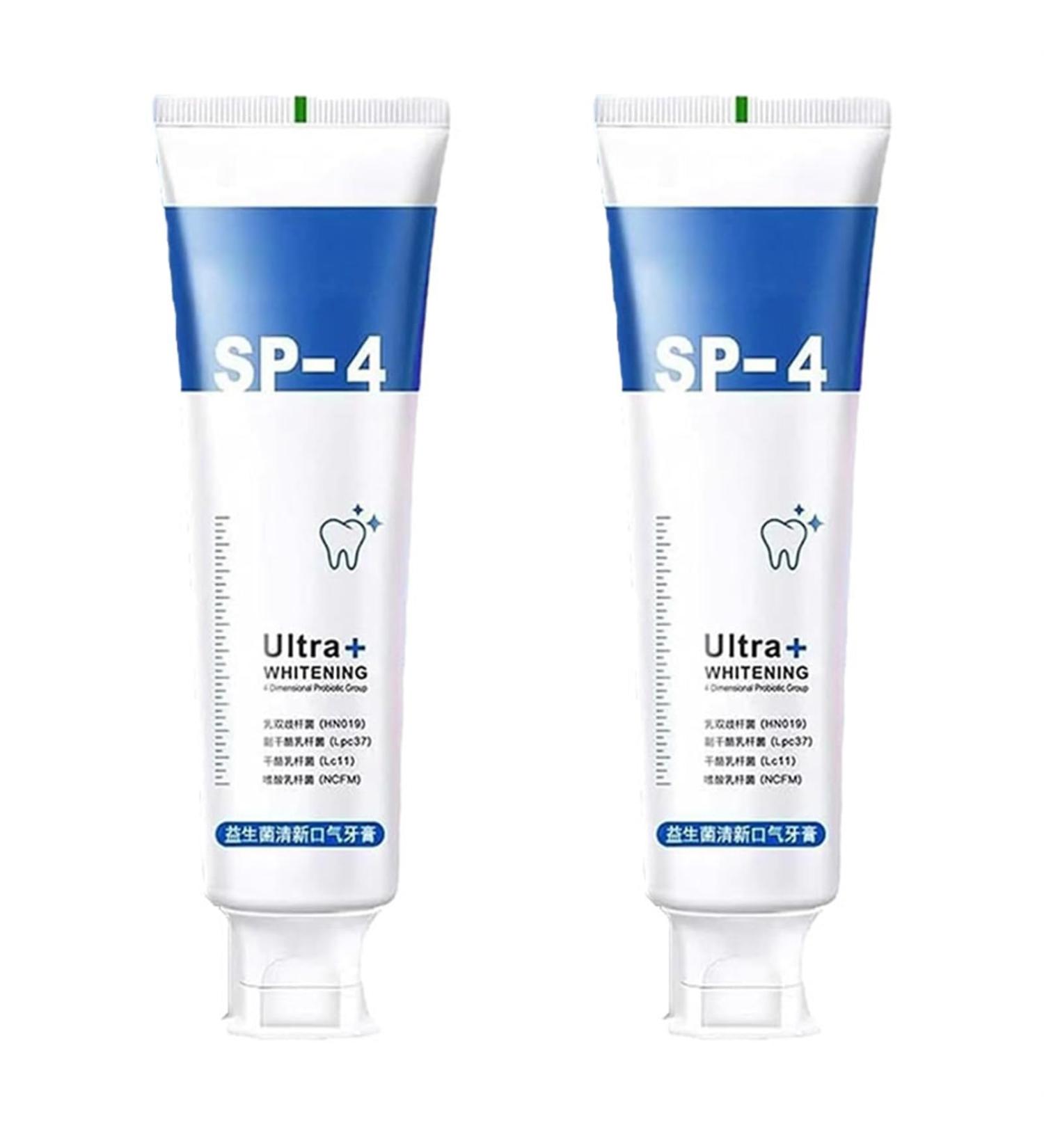 Sp-6 Ultra Whitening Sp 6 Toothpaste Sp - 6 Ultra Whitening Toothpaste Deep Cleaning Care Toothpaste Sp 6 Probiotic Whitening Toothpaste Fresh Breath (Color : 2pcs Blu - Buy Online on GoSupps.com