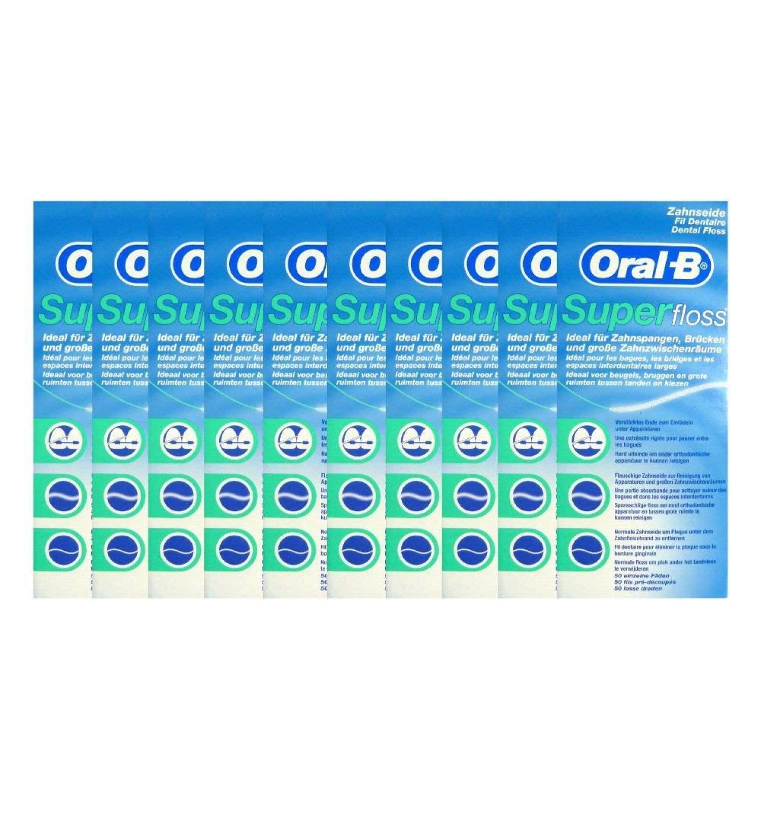 10x super fins dental floss 50 threads