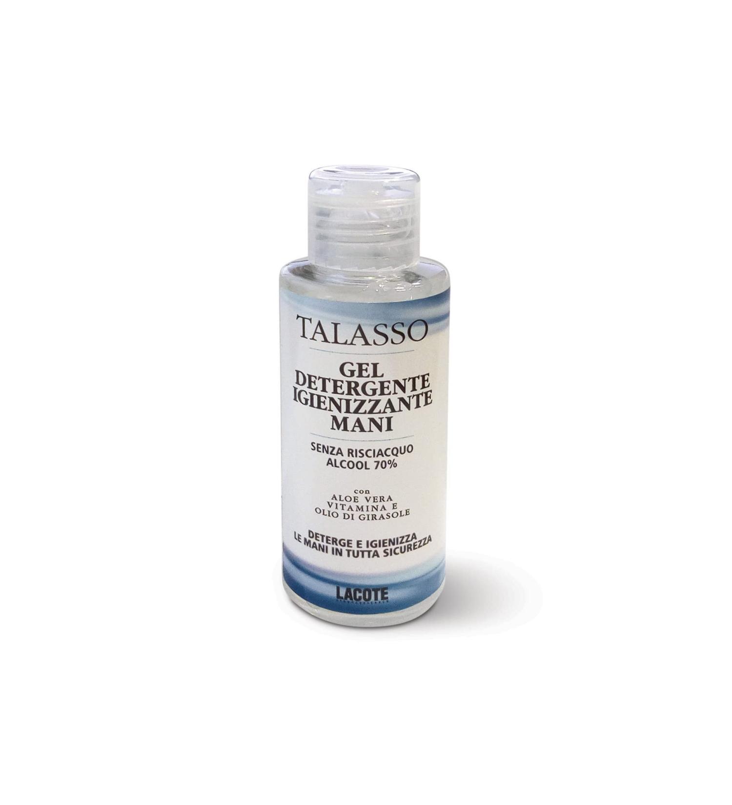 Guam Thalasso hand cleansing gel without rinsing with aloe vera vitamin E sunflower oil made in Italy 100 ml packaging
