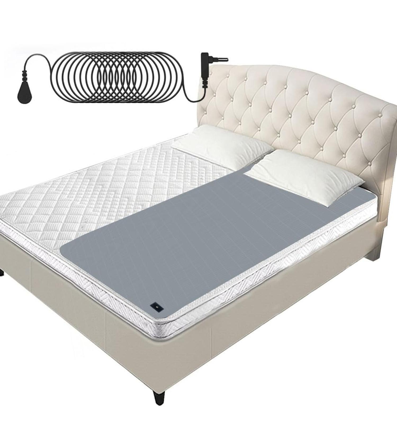 Grounding Mat for Earthing Gray Grounding Sheet for Better Sleep and Relaxing of Body Grounding Mat with Silver for Bed (27" 52") 27" * 52" - Buy Online on GoSupps.com