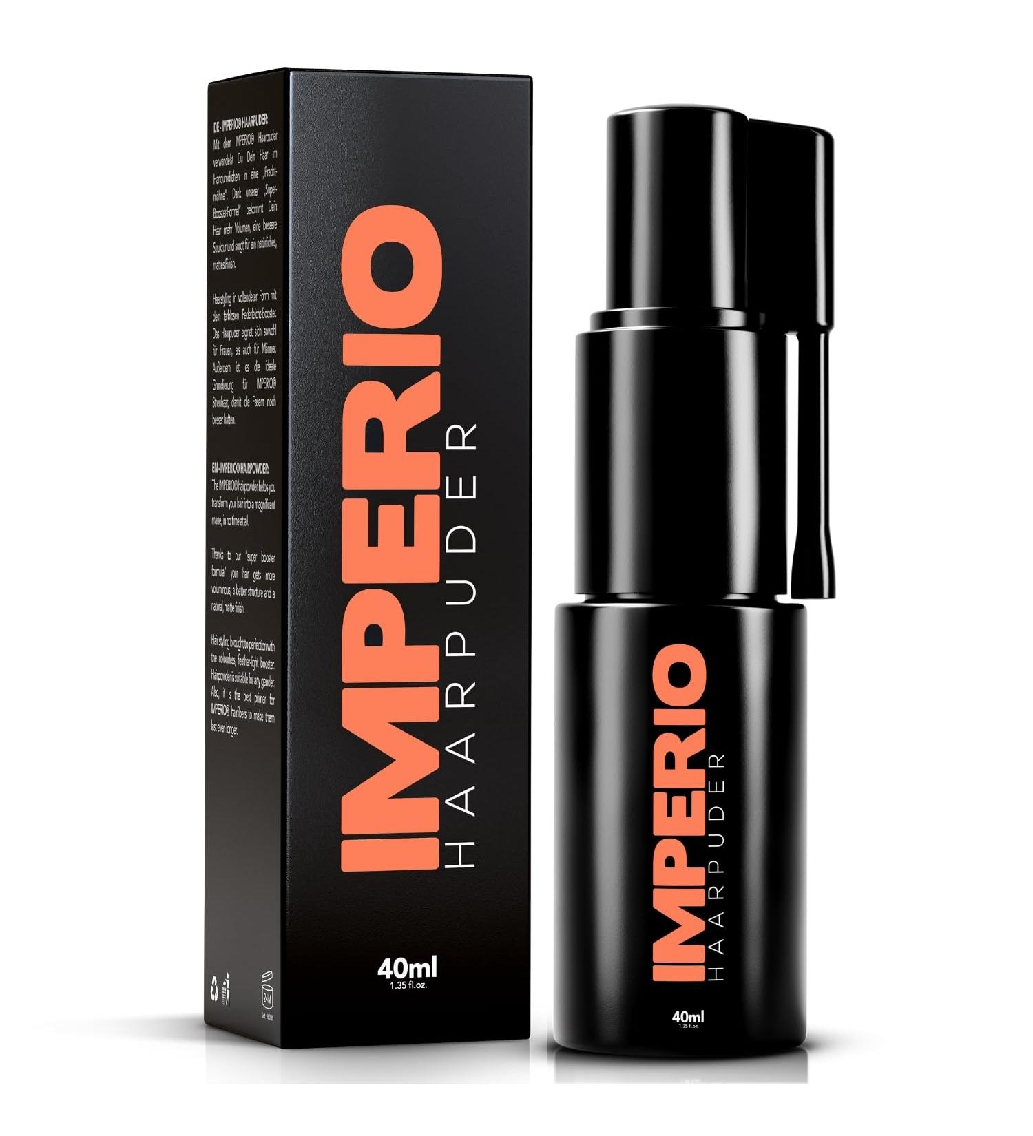 Imperio Hair Powder | Volume Styling & Fixing for Women & Men | Premium Matt Effect (40ml) - Buy Online on GoSupps.com
