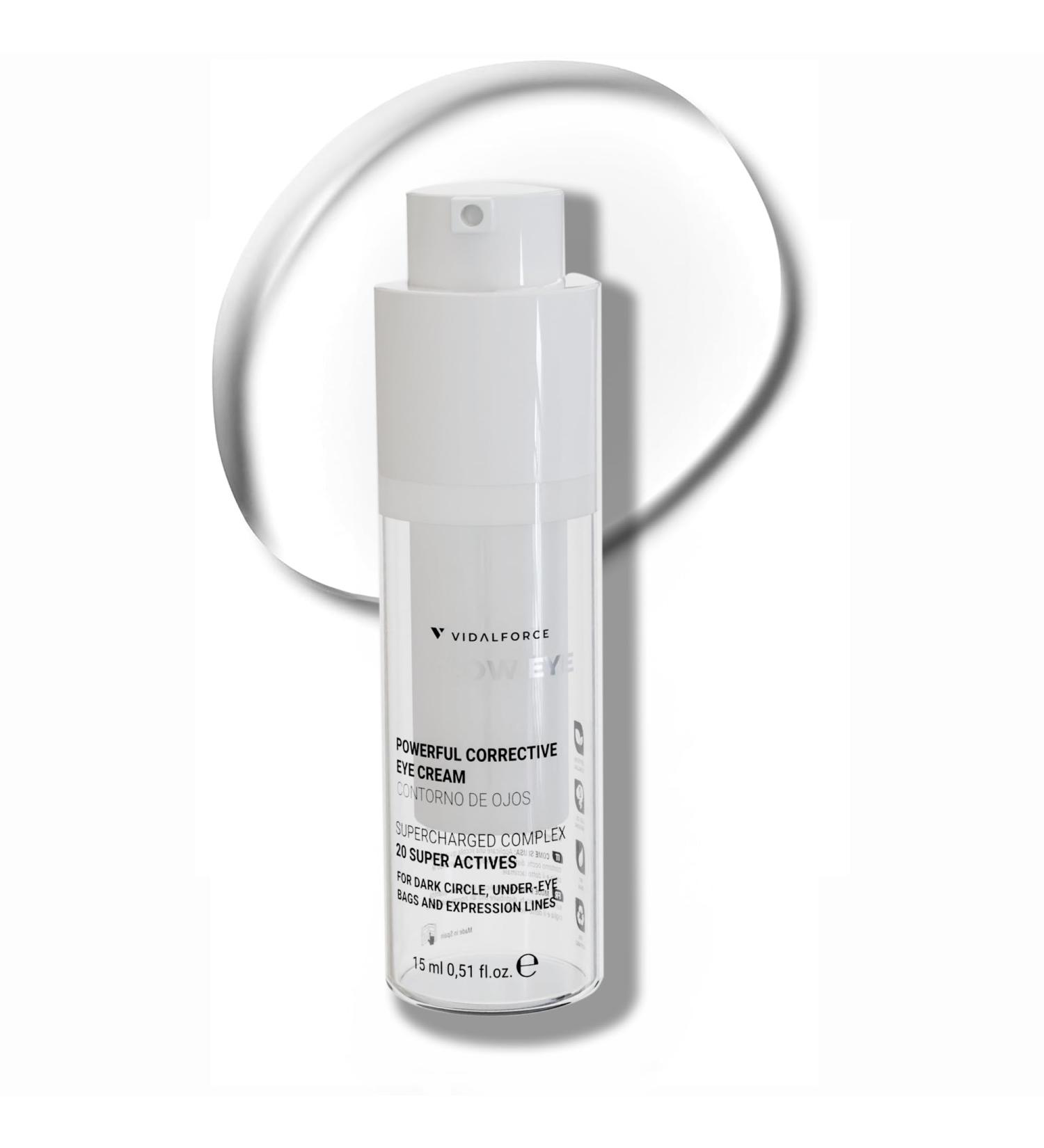 GLOW EYE Natural eye contour with Fullspectrum Hyaluronic Acid Pure Retinol with Bakuchiol Caffeine Hydrolyzed Collagen Pure Vitamin C etc. Anti-wrinkle eye contour for women. 15ml - Buy Online on GoSupps.com