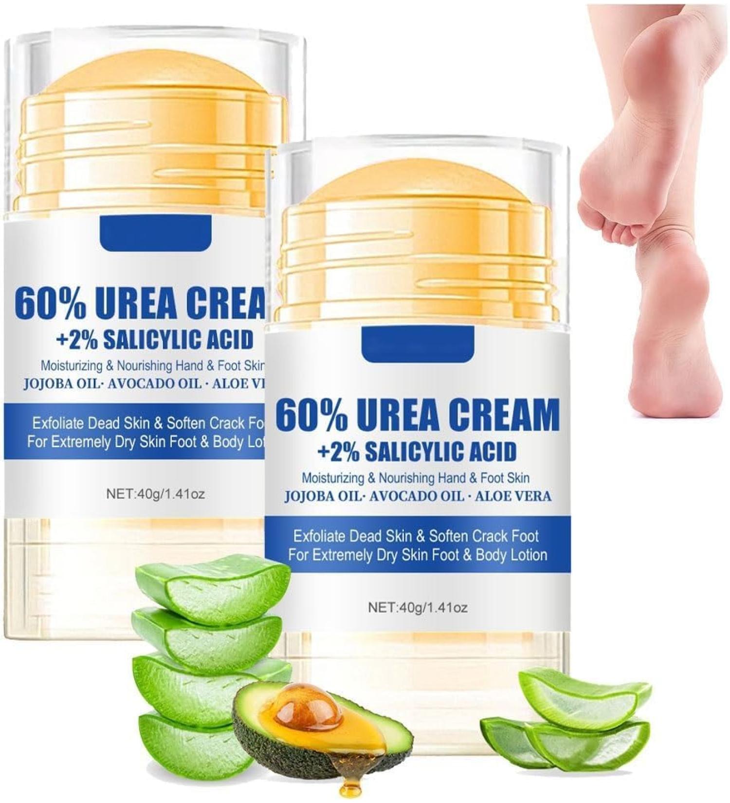 YOKIKIYO Moisturizing and anti-cracking foot cream exfoliating for the skin 60% urea plus 2% salicylic acid for dry cracked heels and feet - Buy Online on GoSupps.com
