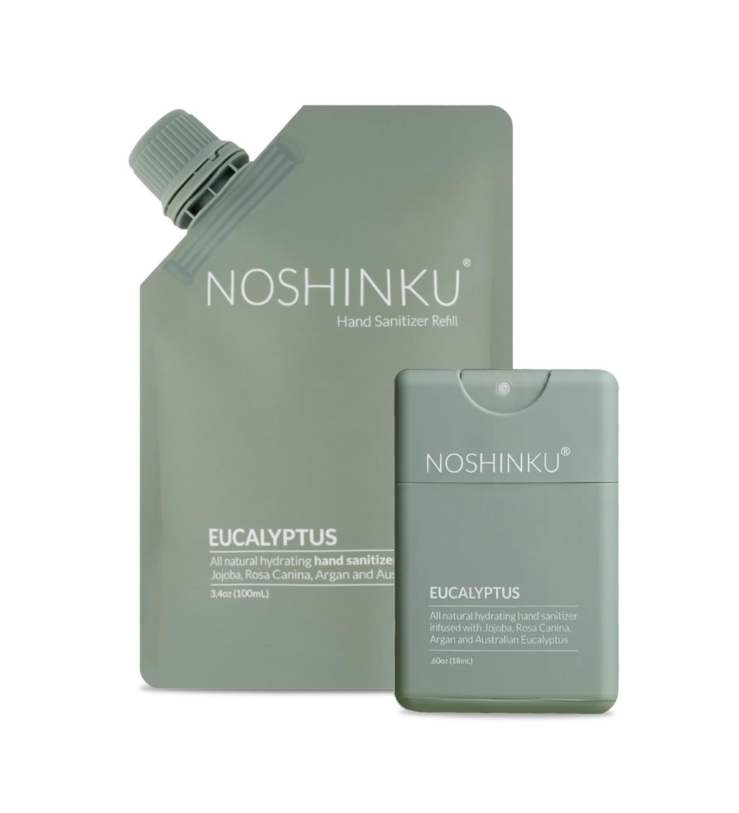 Noshinku Pocket Hand Sanitizer Refill Kit - Eucalyptus Scent | Convenient and Portable Sanitizing Solution - Buy Online on GoSupps.com