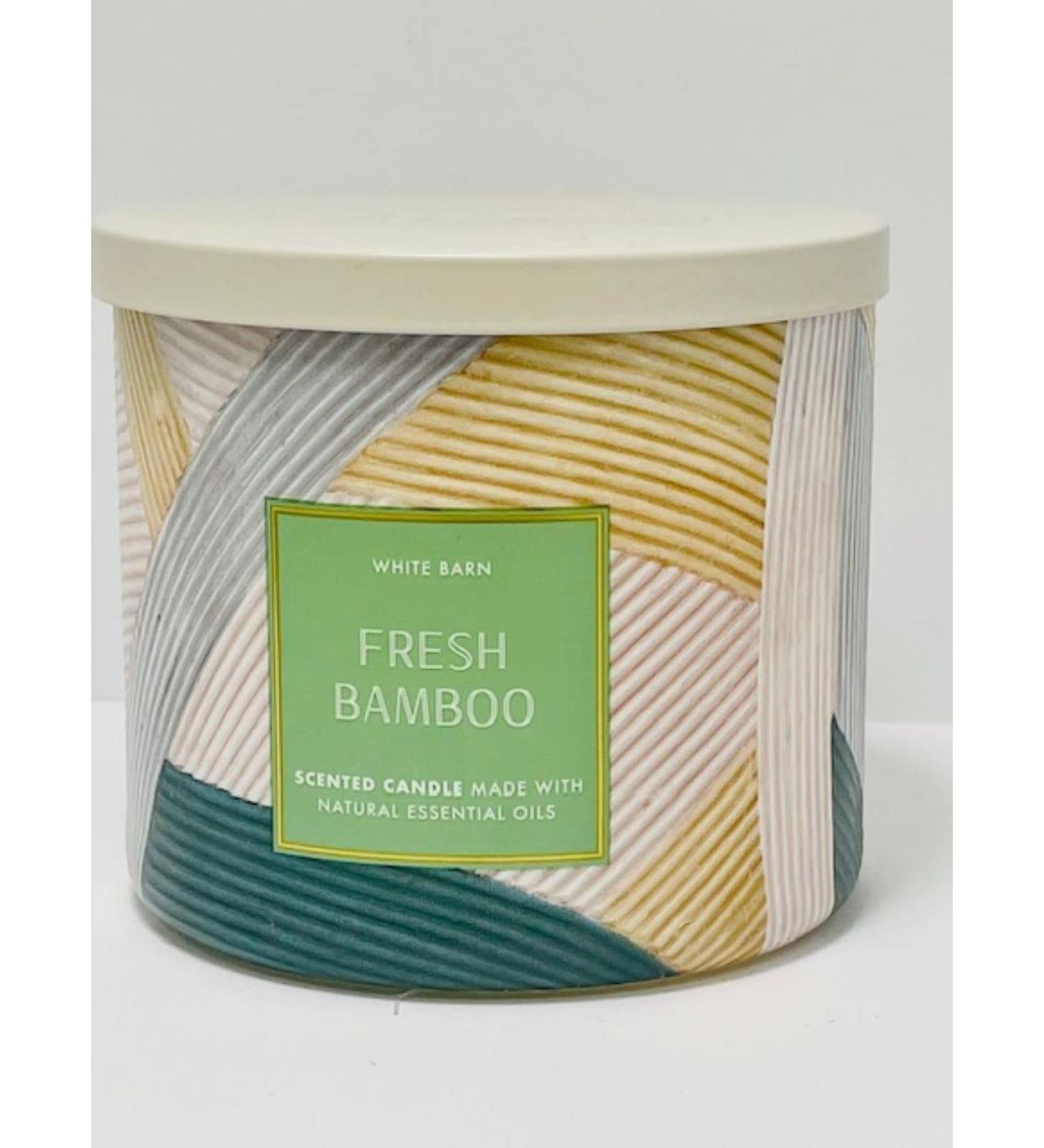 Buy Bath & Body Works White Barn 3-Wick Candle with Essential Oils - Fresh Bamboo 14.5 oz | 2022 Spring Scents - International Shipping Available - Buy Online on GoSupps.com