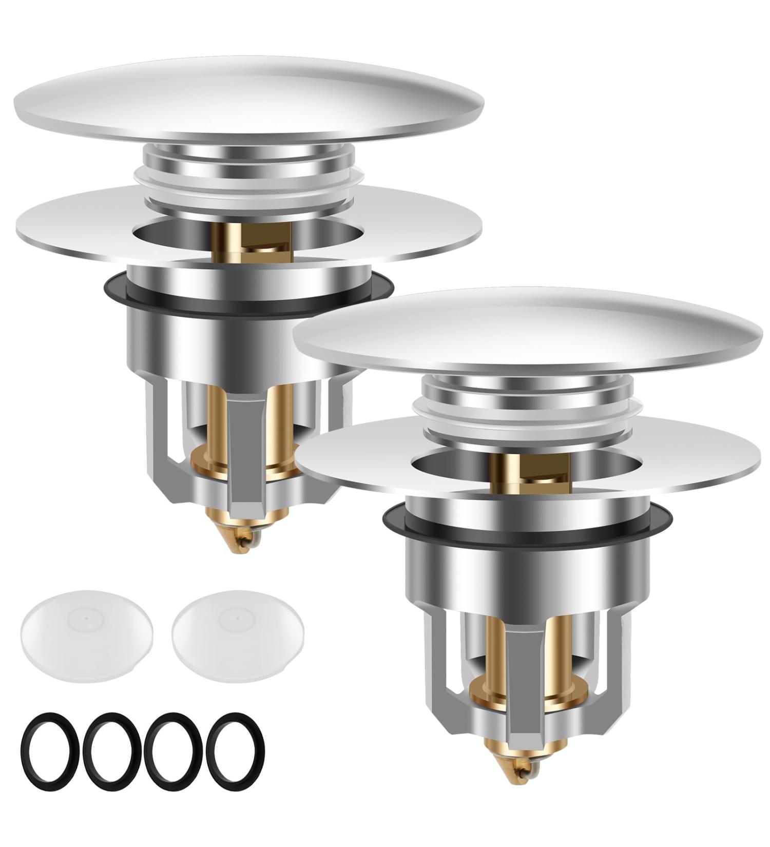 Abizarch Bathroom Sink Stopper Pop Up Sink Drain Strainer Universal Pop Up Sink Drain Stopper for 40mm Drain Holes Copper Practical Sink Drain Filter Basin Drain Strainer for Home ZHAZHAMO - Buy Online on GoSupps.com