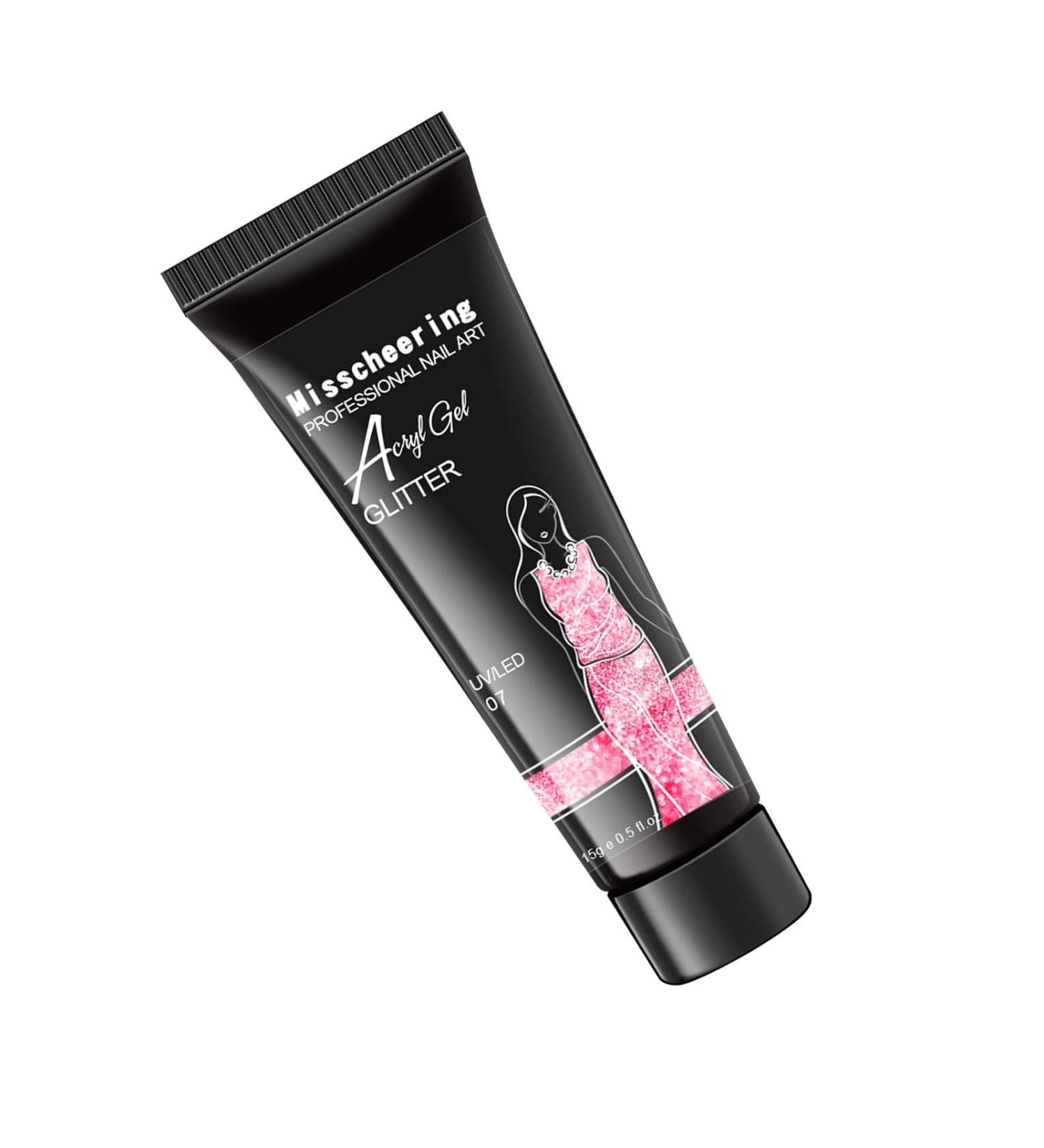 Glitter Gel Nail 15ml - Nail Extension Glue Gel | Glitter Nail Glue Gel Nail Strengthen Nails Art Manicure Tool High -Leveling Nail Repair Nail Extension Gel Uwariloy 07 - Buy Online on GoSupps.com