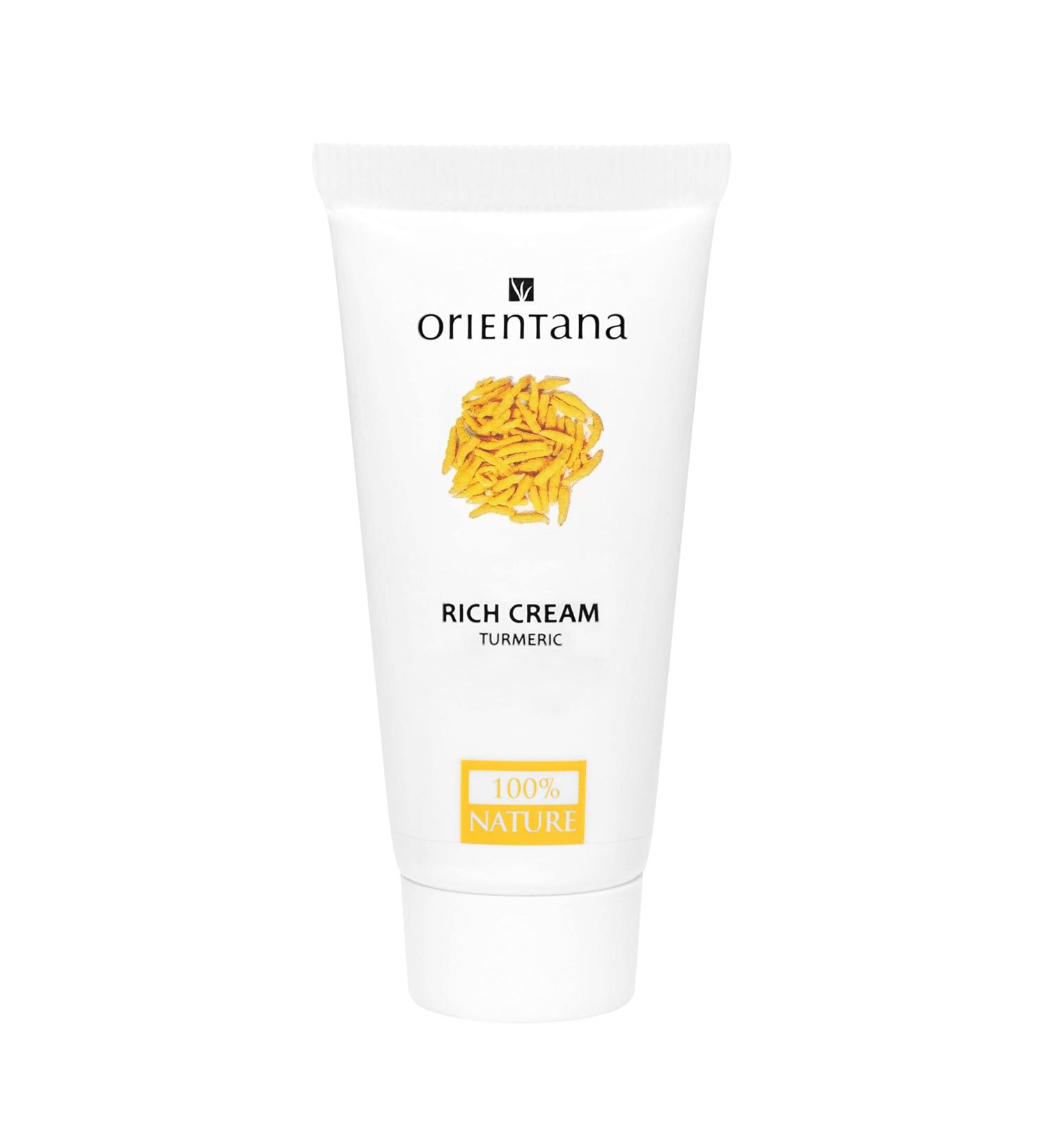 Orientana - Natural Rich Face Cream Turmeric | 99.7% Natural Organic | Anti Aging Moisturiser For Women | Aloe Vera And Shea Butter | Firming & Hydrating Every Skin Type - 30g FACE TURMERIC CREAM - Buy Online on GoSupps.com
