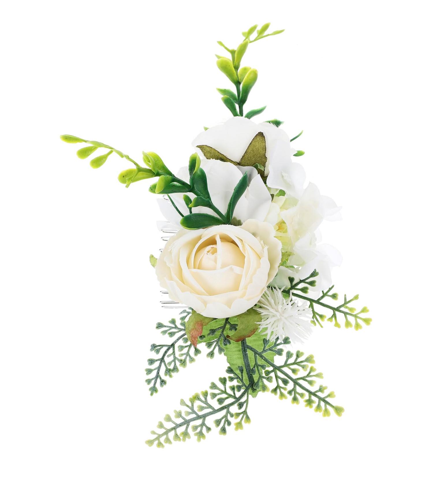 EXCEART Hair Jewelry Hair Comb for Wedding Hair Clips for Women Hair Accessories Bridal Hair Accessories Hair Side Combs for Women Hair Comb Roses Bride Hairpin - Buy Online on GoSupps.com