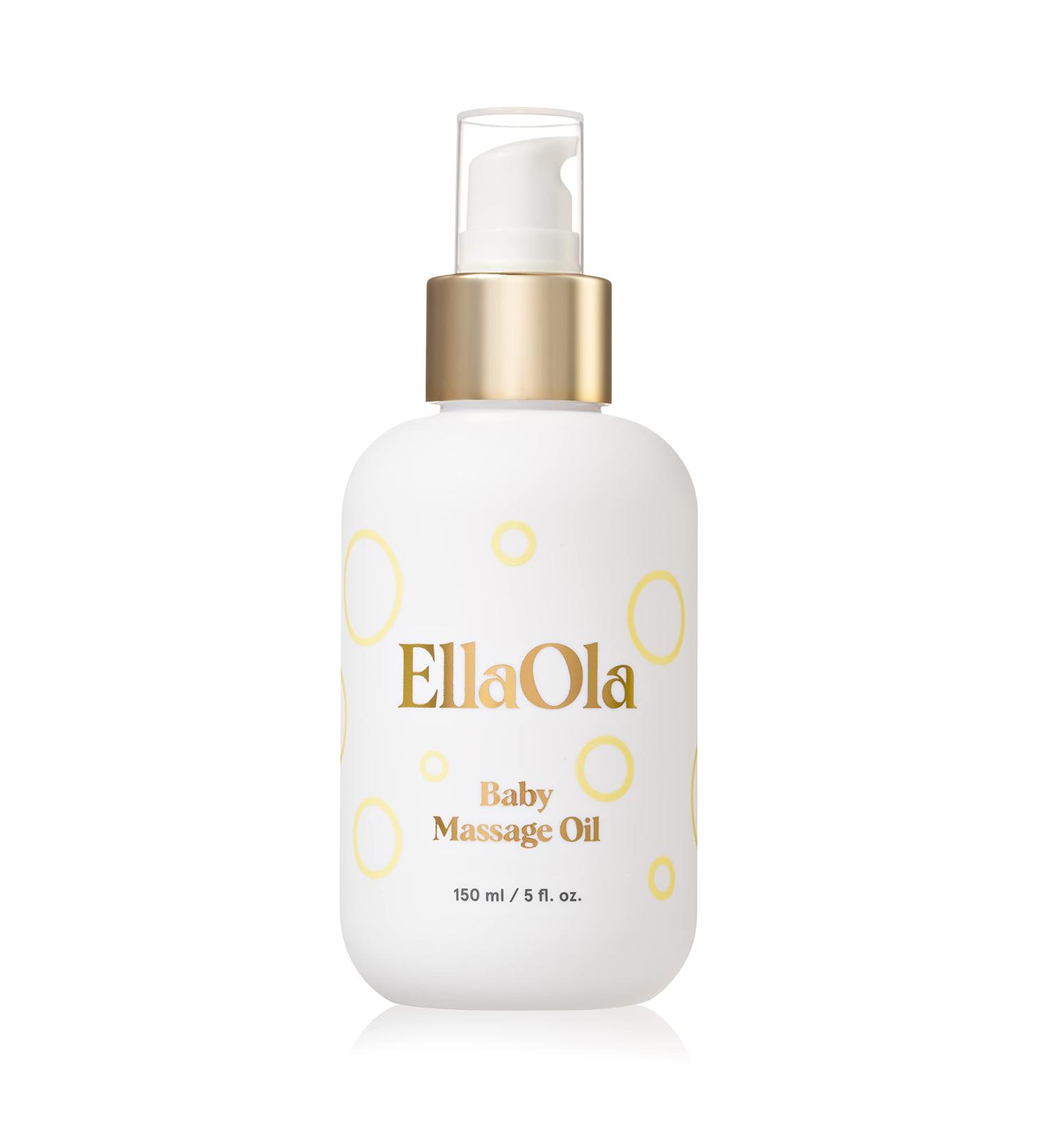 EllaOla Baby Massage Oil 5 fl. oz. | 100% USDA Organic | Cradle Cap Care | Plant Based Ingredients | Fragrance-Free | Moisturizing Formula - Buy Online on GoSupps.com