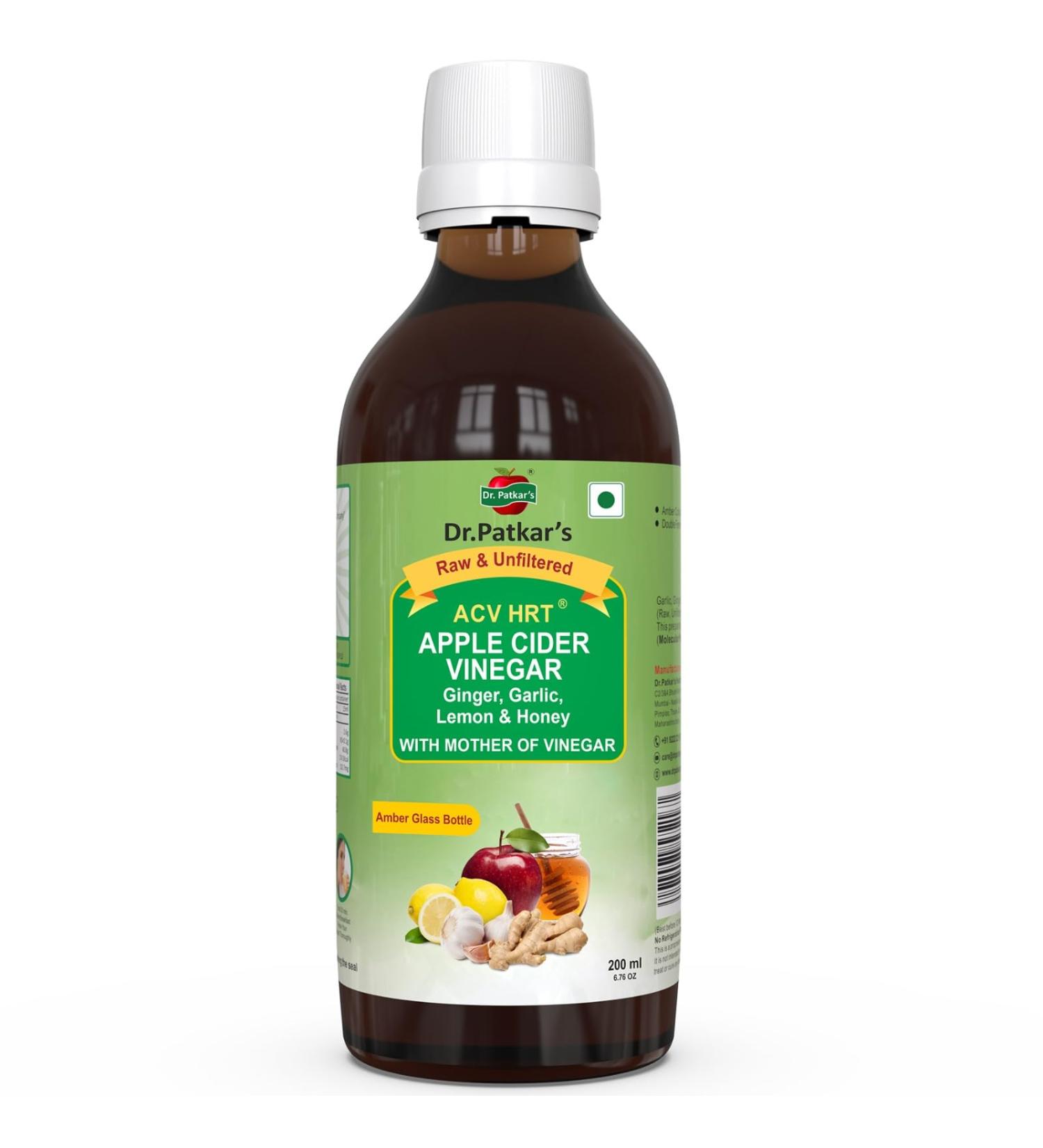 Apple Cider Vinegar With Garlic Ginger Lemon And Honey 200 ML (7.05 OZ) - Buy Online on GoSupps.com