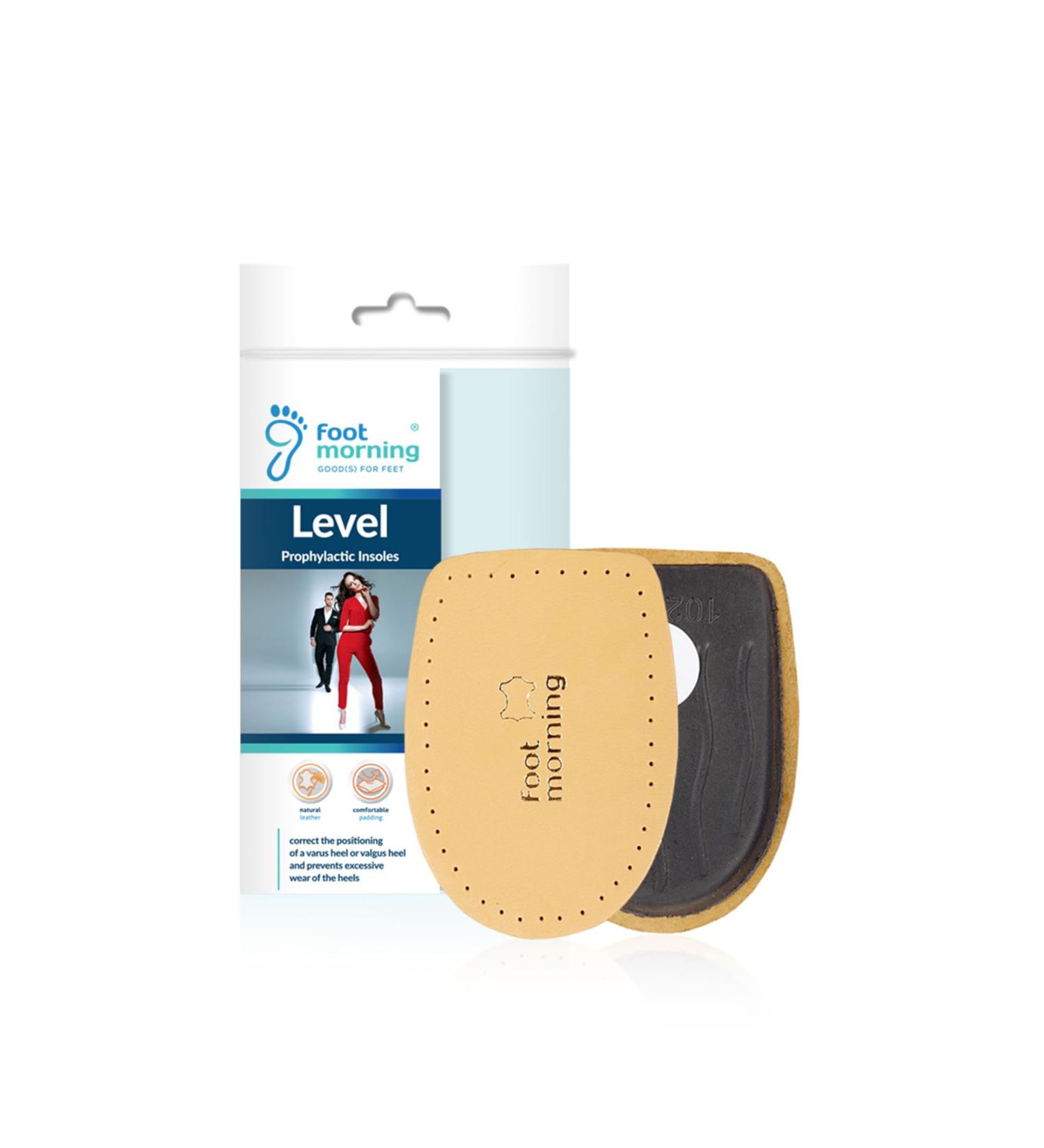 Level Heel Cushions for Shoes & Boots - Beige Leather & Foam Cushions for Realignment - Self-Adhesive Leg Adjustment Aid for Men & Women (Sizes 4-6 - Buy Online on GoSupps.com