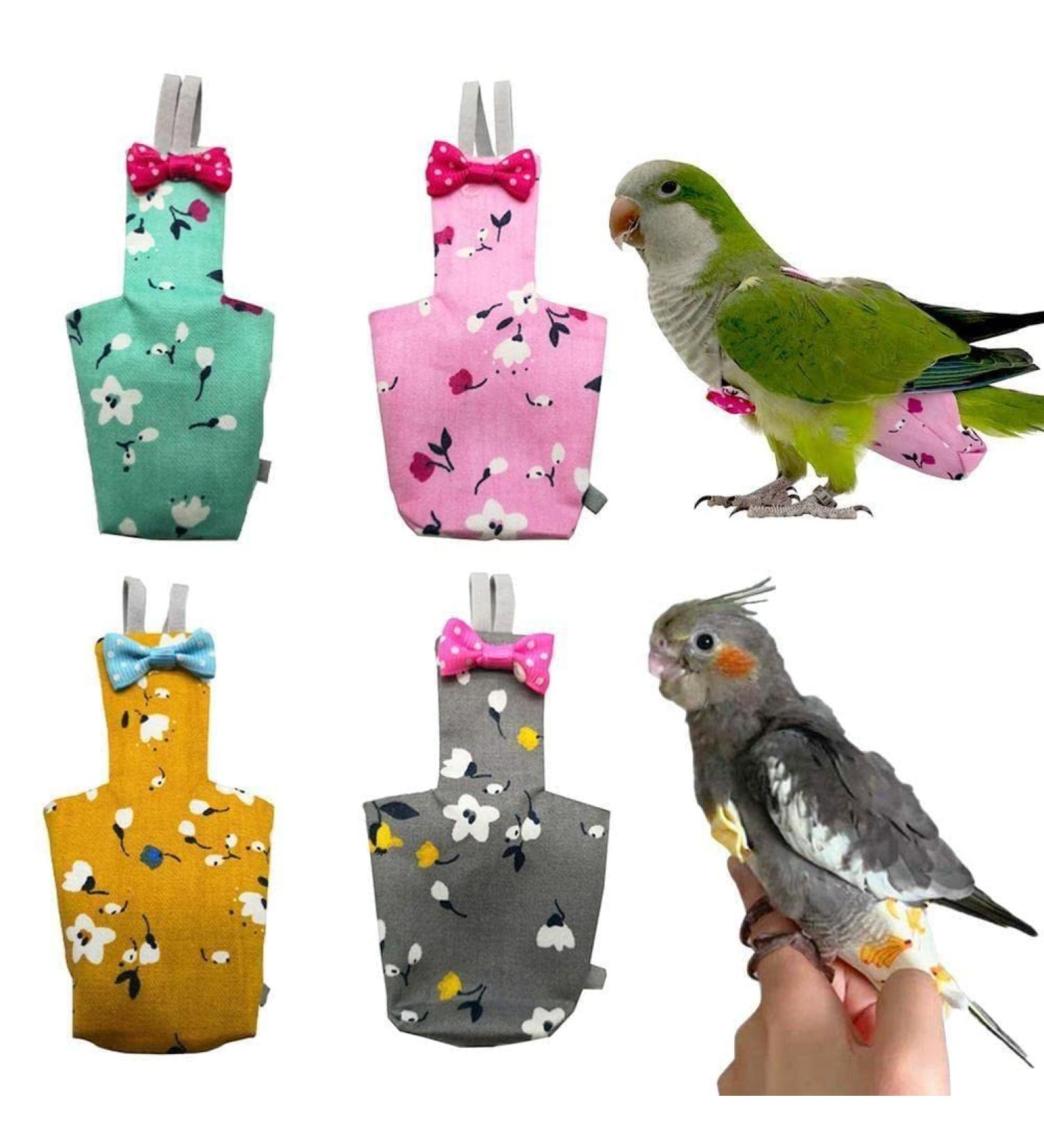 Buy Colorful Parrot Diaper with Fly - Cute Fruit & Flower Patterns for Small to Medium Birds | Washable Cockatoo Clothes - Buy Online on GoSupps.com