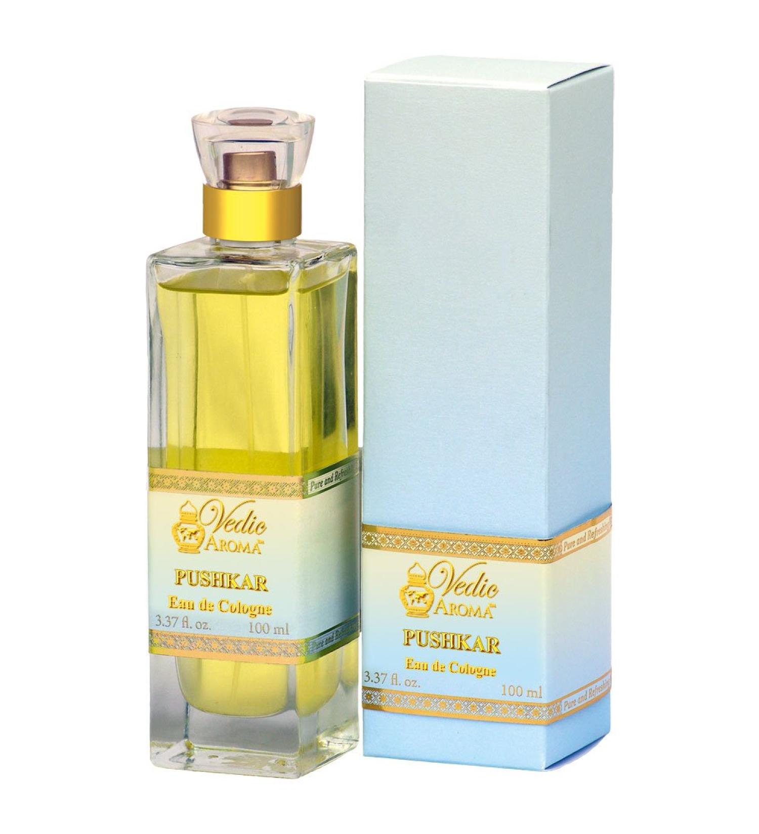 Pushkar Royal Collection Rare and Exquisite 100% Certified Organic Eau de Cologne - a Feeling of Living in Heaven (100 ml Spray) 9000 Fl Oz (Pack of 1)