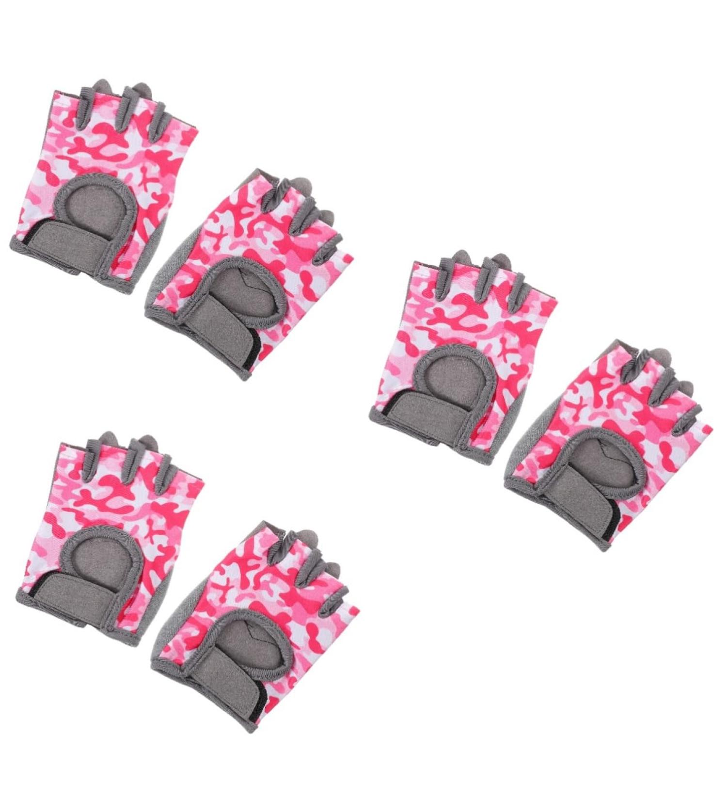 Melistes Kids Bike Gloves - 3 Pairs of Elastic Nylon Fitness & Winter Riding Accessories for Girls - Perfect for Cycling & Fishing - Buy Online on GoSupps.com