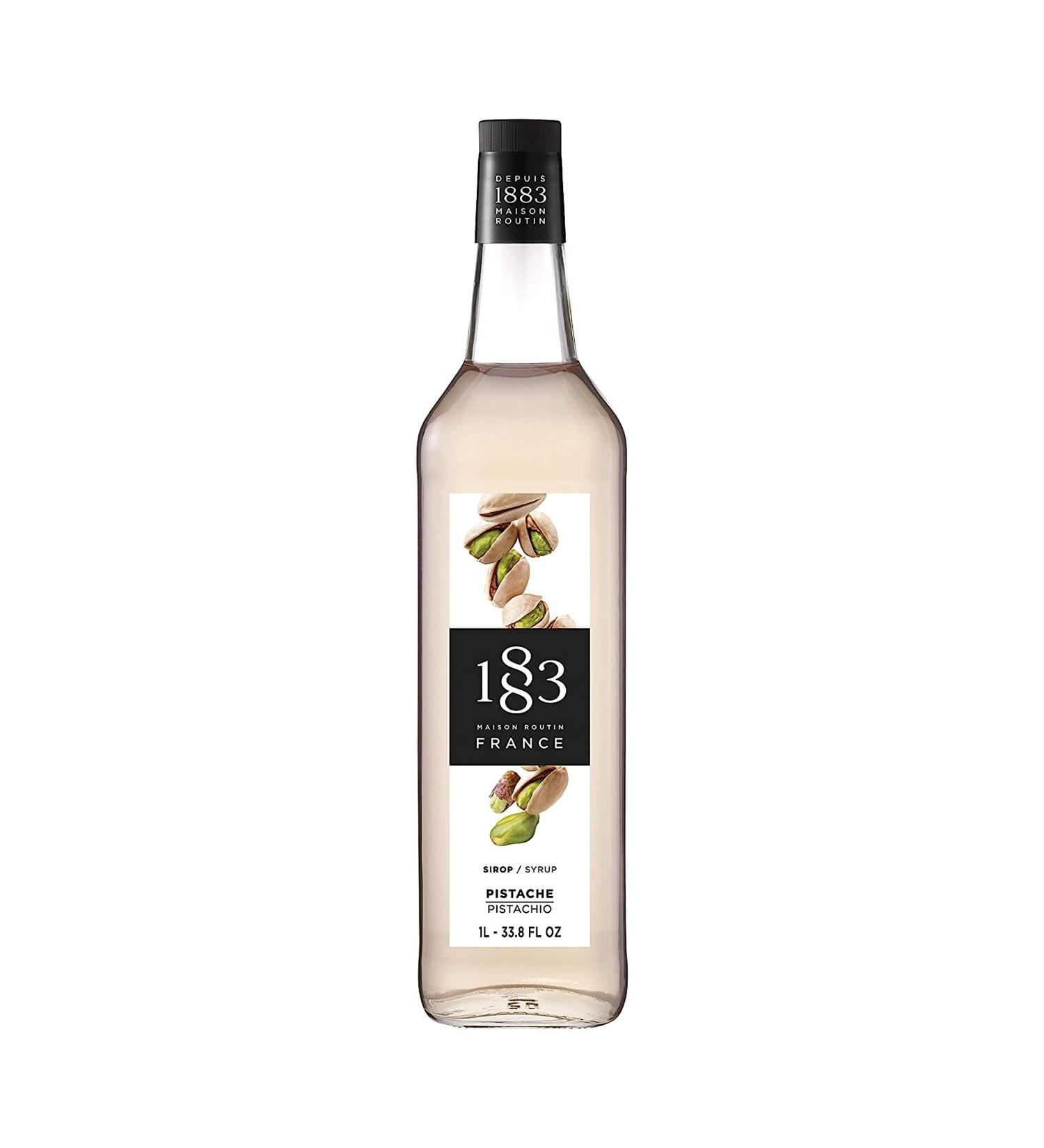 1883 Maison Routin Premium Pistachio Syrup for Cocktails & Mocktails Glass 1L - Buy Online on GoSupps.com
