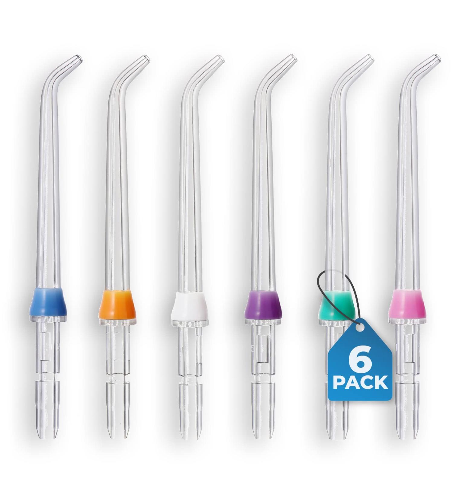 Flosser Replacement Tips for Waterpik - Reach Flosser Refill Heads | Compatible with Waterpik Oral Irrigator | Orthodontic Tips Included - Buy Online on GoSupps.com