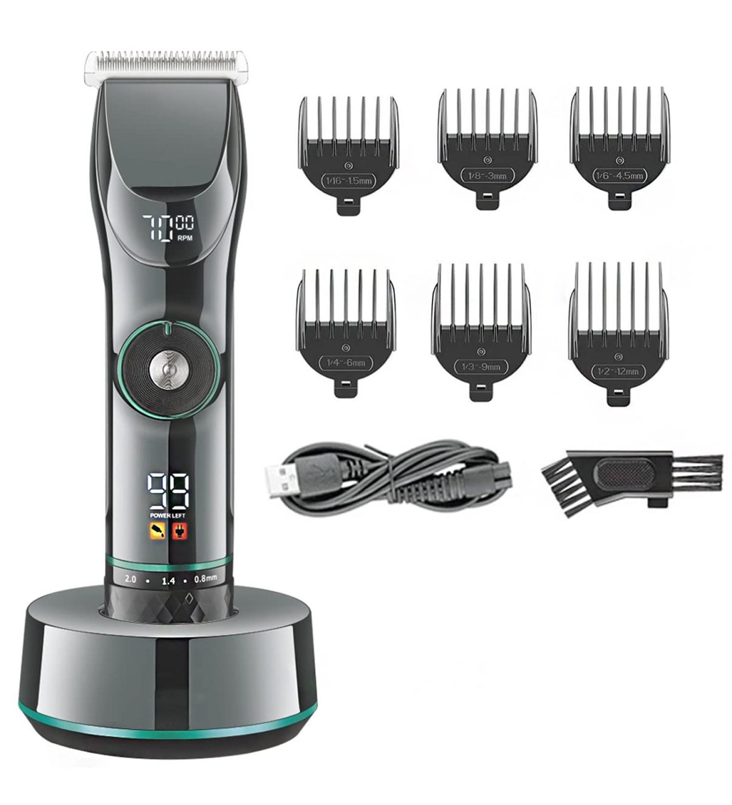 Professional Hair Clippers for Men | Adjustable Electric Hair Trimmer & Beard Cutter with Charger Base - Best Finishing Hair Clipper - Buy Online on GoSupps.com