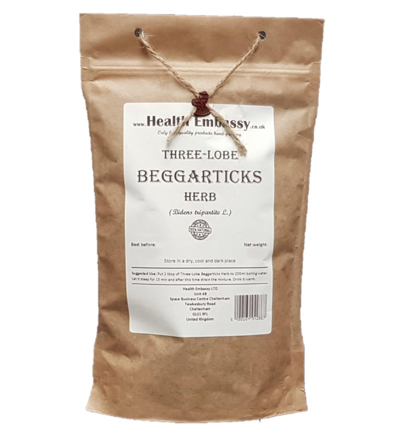 Health Embassy Three-Lobe Herbal Tea | Bidens Tripartita L | Three-Lobe Beggarticks Herb Tea 100g - Buy Online on GoSupps.com