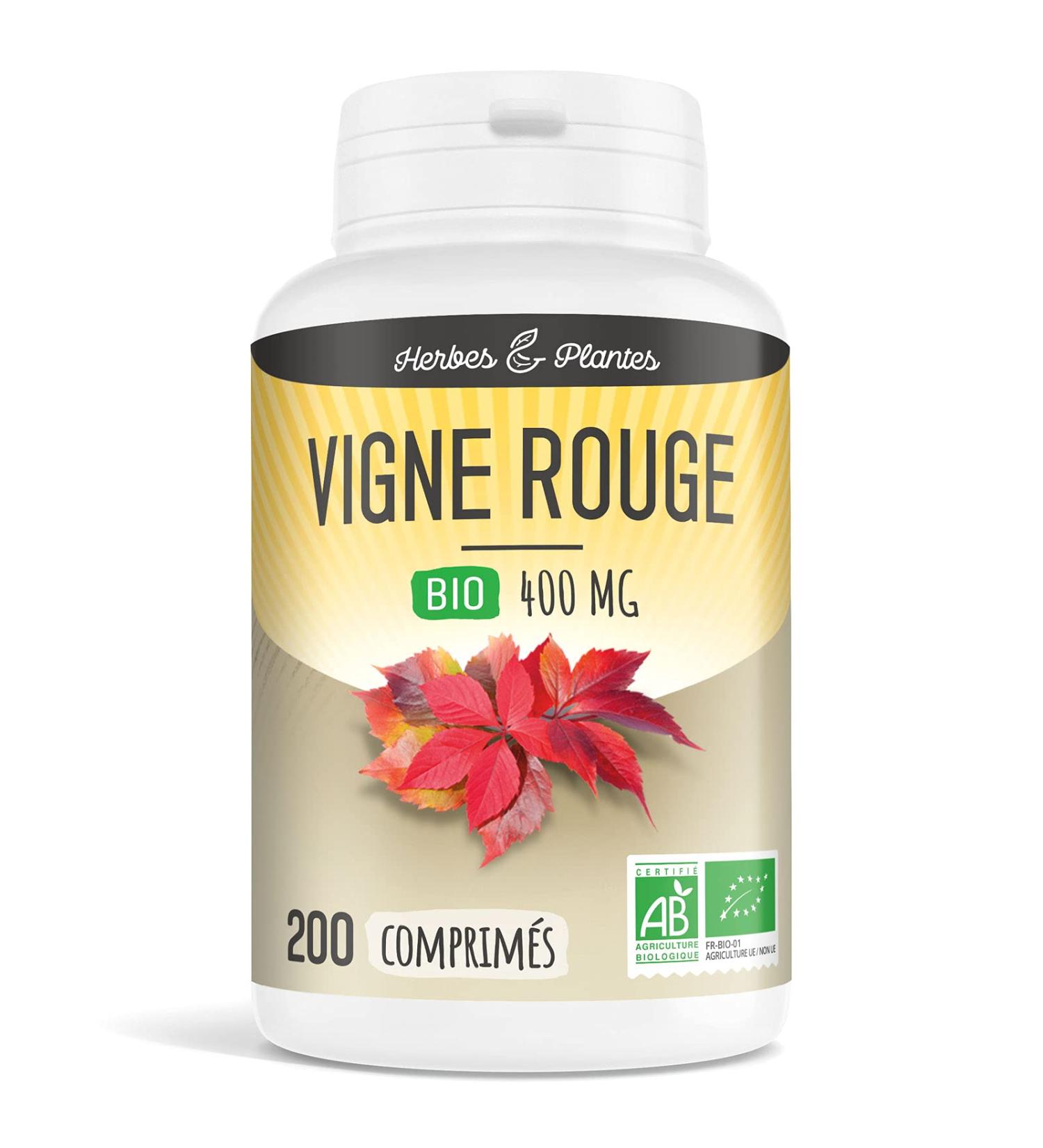 Herbs and Plants Red Vine Bio 200 Tablets 400 mg - Buy Online on GoSupps.com