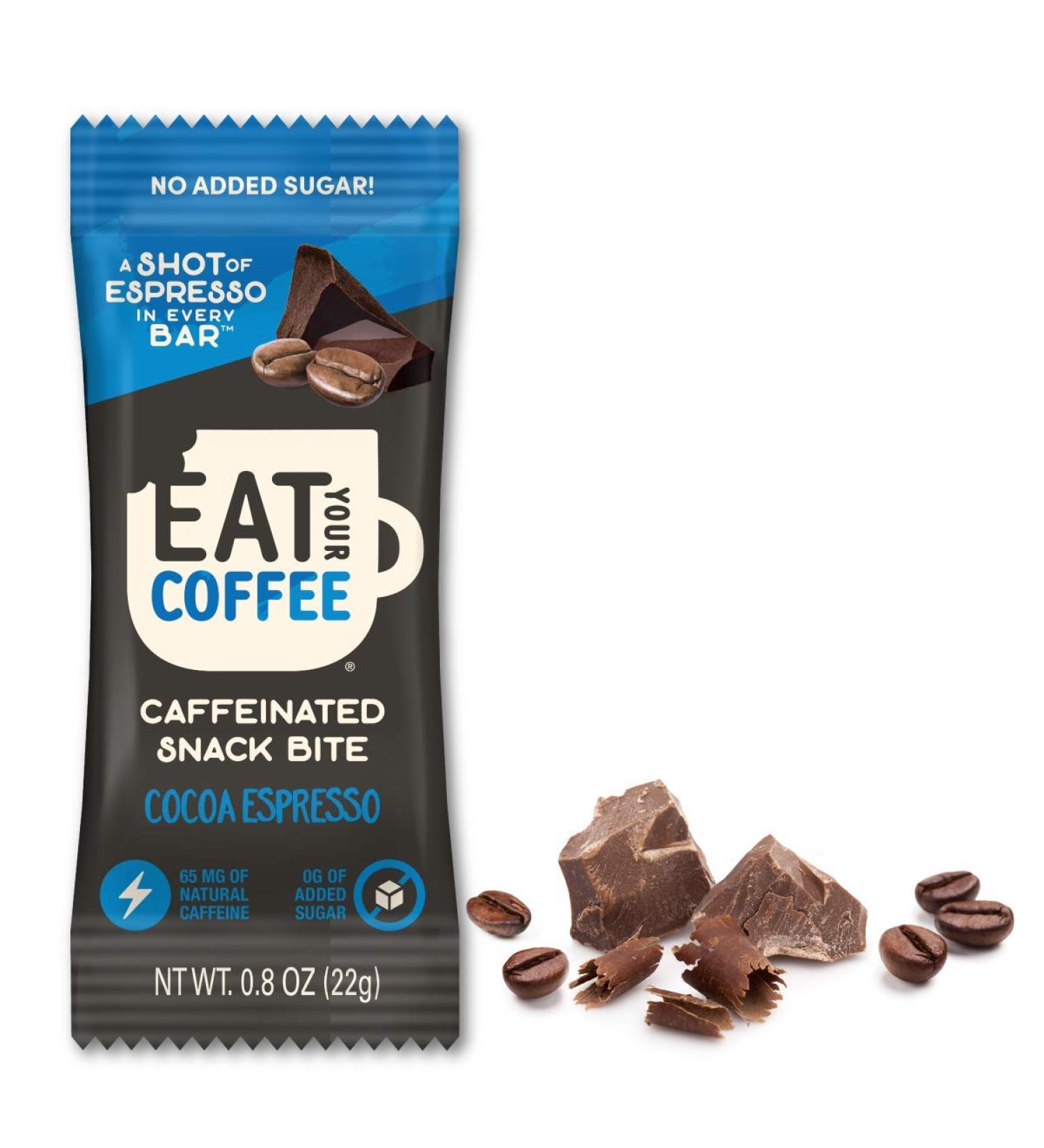 Caffeinated Coffee Bites | Cocoa Espresso Energy Bar | Natural Snack | Stay Energized | Ethically Sourced | 0.8 oz (Pack of 10) - Buy Online on GoSupps.com