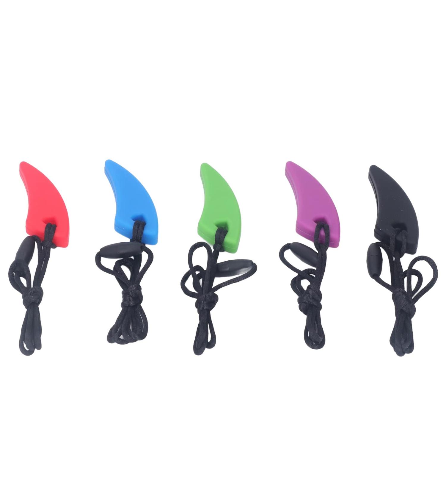 5-Pack Caus Sensory Necklaces | Food-Safe Silicone Chewing Chains for ADHD Relief | Anxiety & Security Aids - Buy Online on GoSupps.com