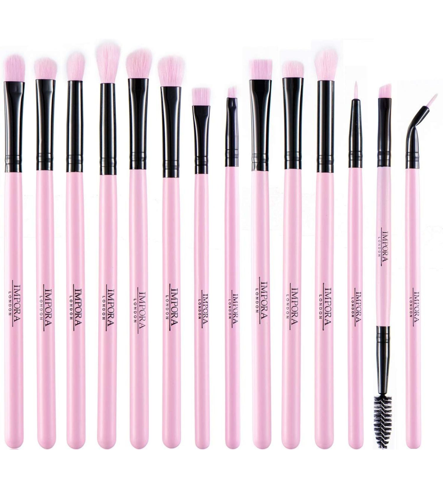 14-Piece Eye Makeup Brush Set - Eyeshadow, Blending, Brow, Eyeliner Brushes & More - Buy Online on GoSupps.com