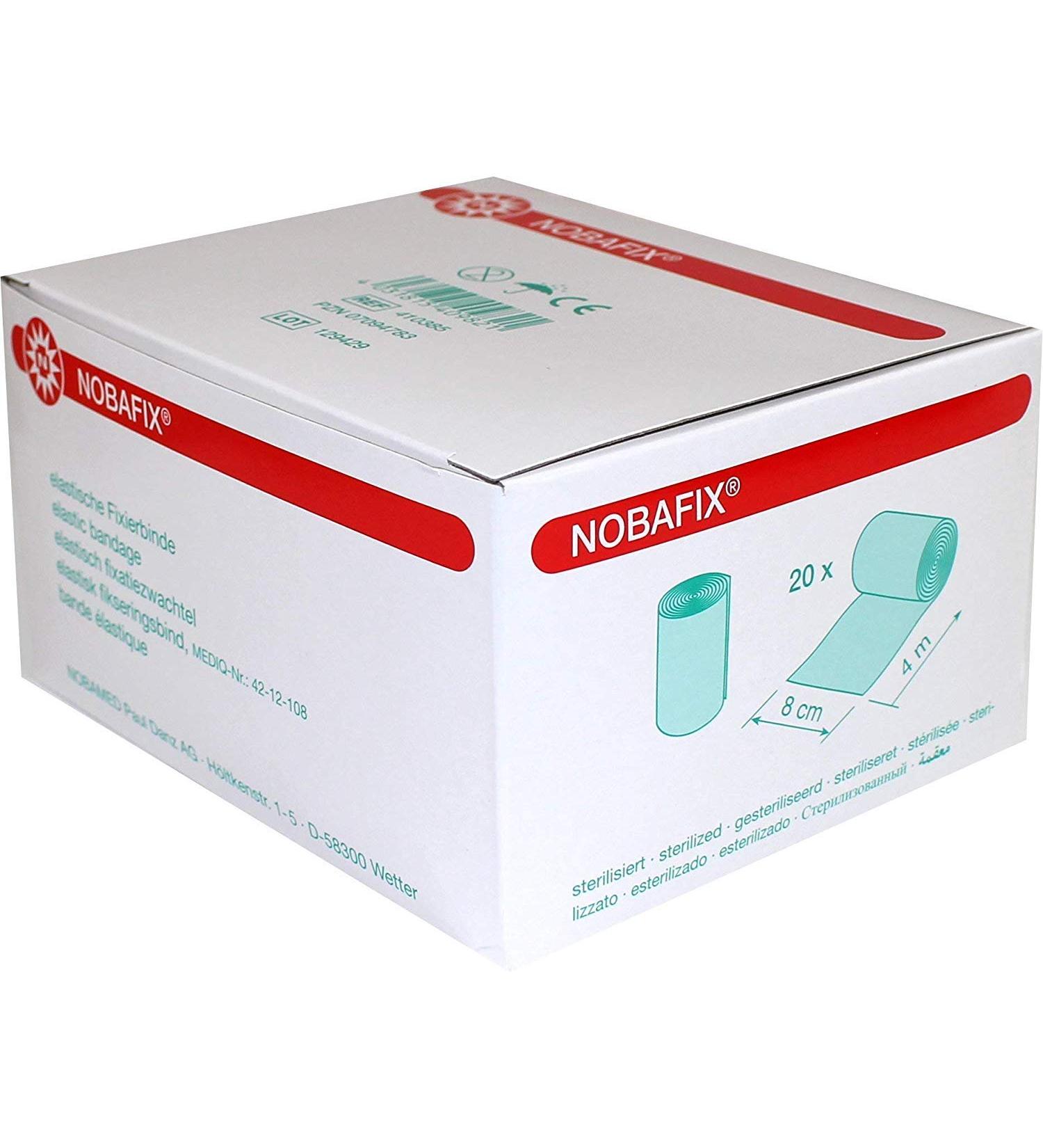 Buy 20 Gauze Bandages Nobafix - Size 8 cm x 4 m | International Shipping Available - Buy Online on GoSupps.com