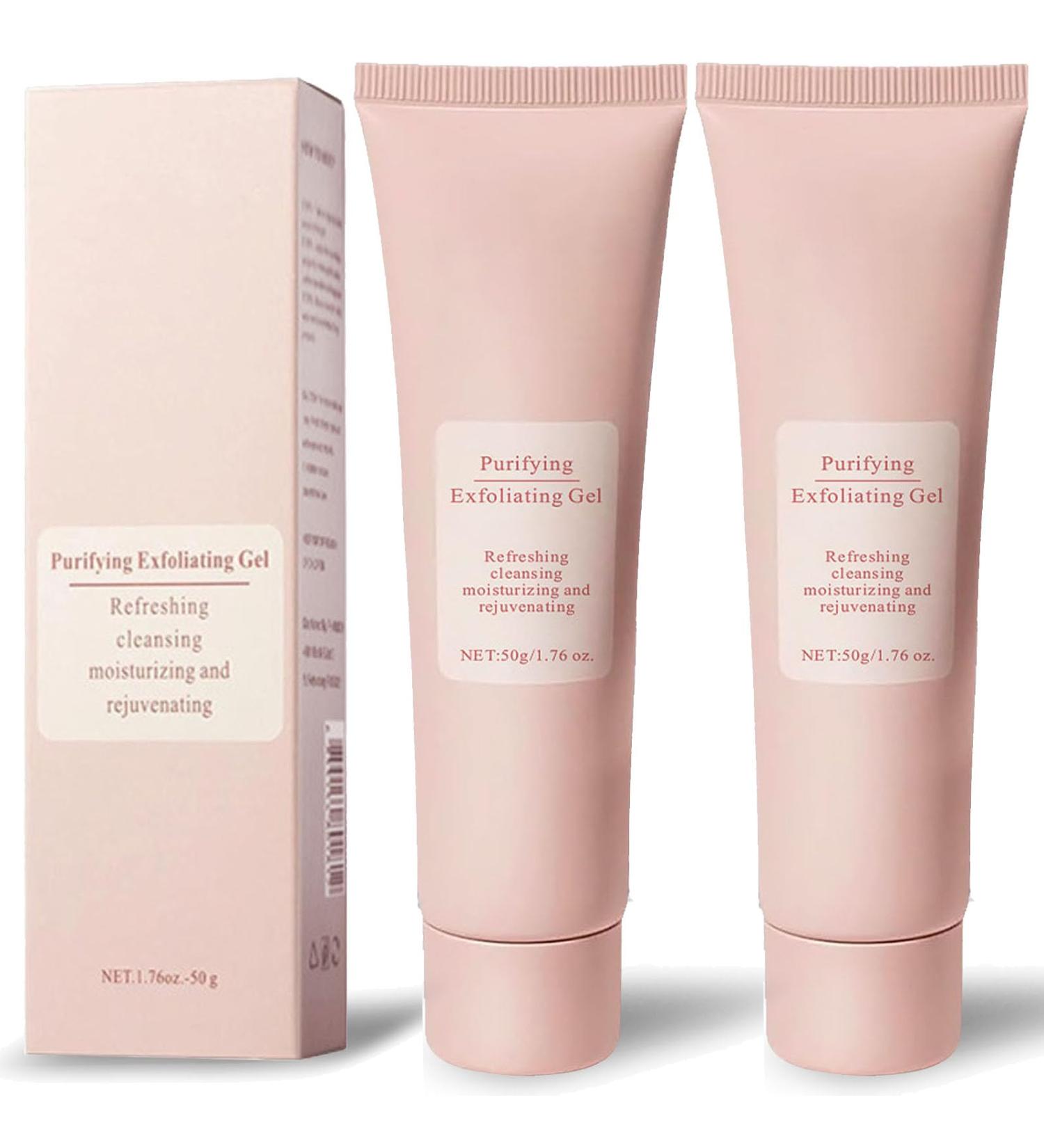 Purifying Exfoliating Gel 1.76 Oz Deep Cleansing Moisturizing Facial Exfoliator for All Skin Types (2Pcs) - Buy Online on GoSupps.com