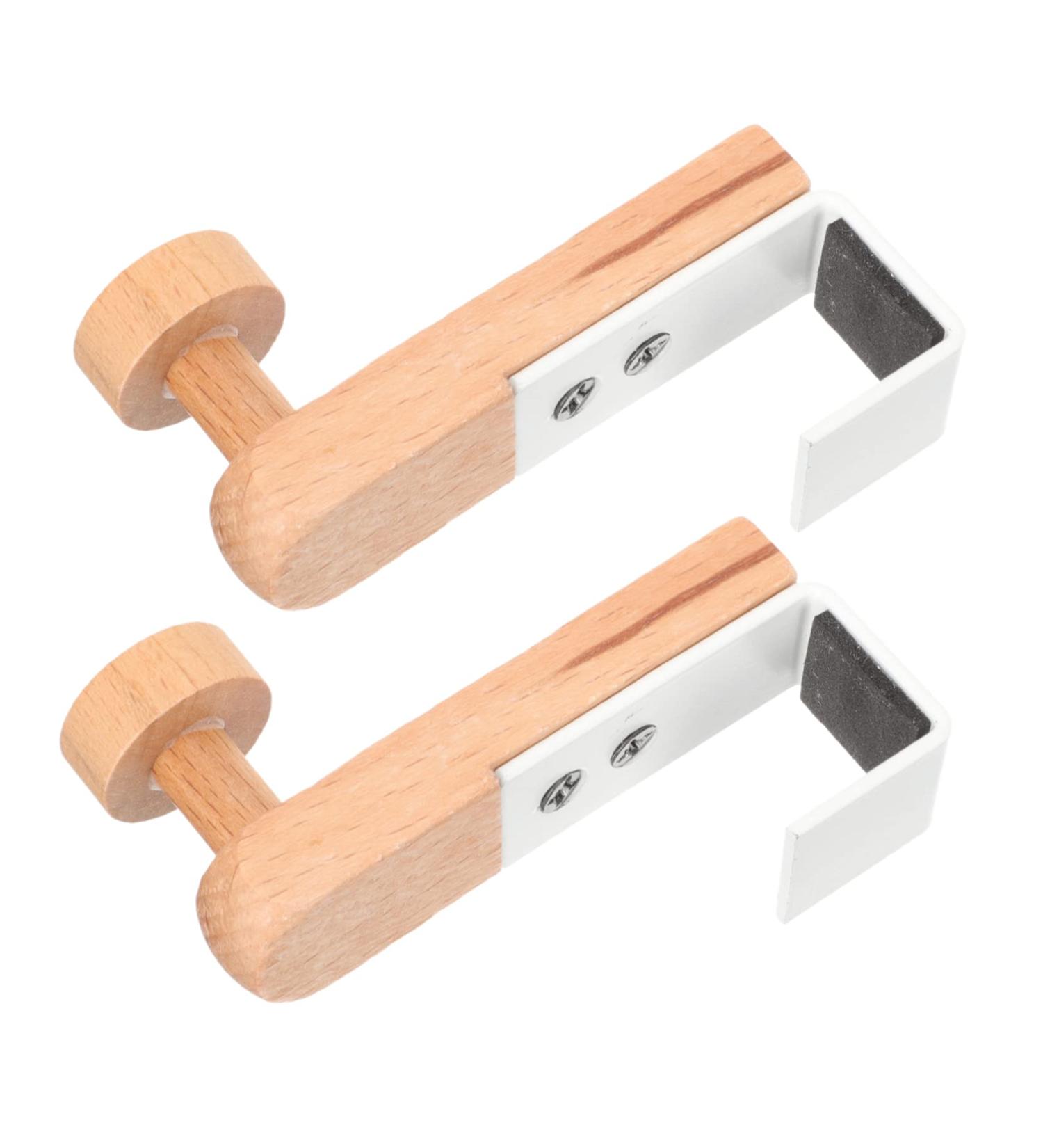 Healeved 2pcs Door Hook Coat Rack Wardrobe Rack Heavy Duty Robe Hook Bedroom Hooks Japanese-Style Hangers 7.50X6.00X2.00CM White - Buy Online on GoSupps.com