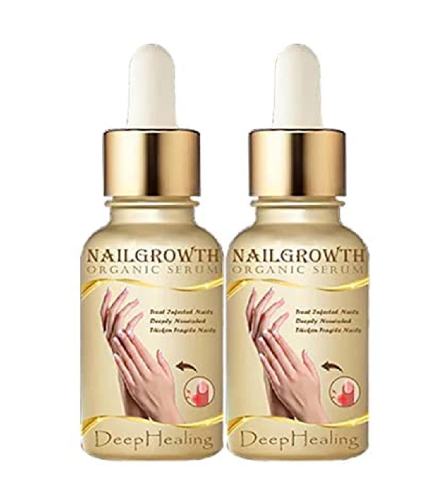 Nailgrowth Deep Healing Organic Serum - Strengthening & Repair Nail Serum for Growth - 2PCs - International Shipping - Buy Online on GoSupps.com
