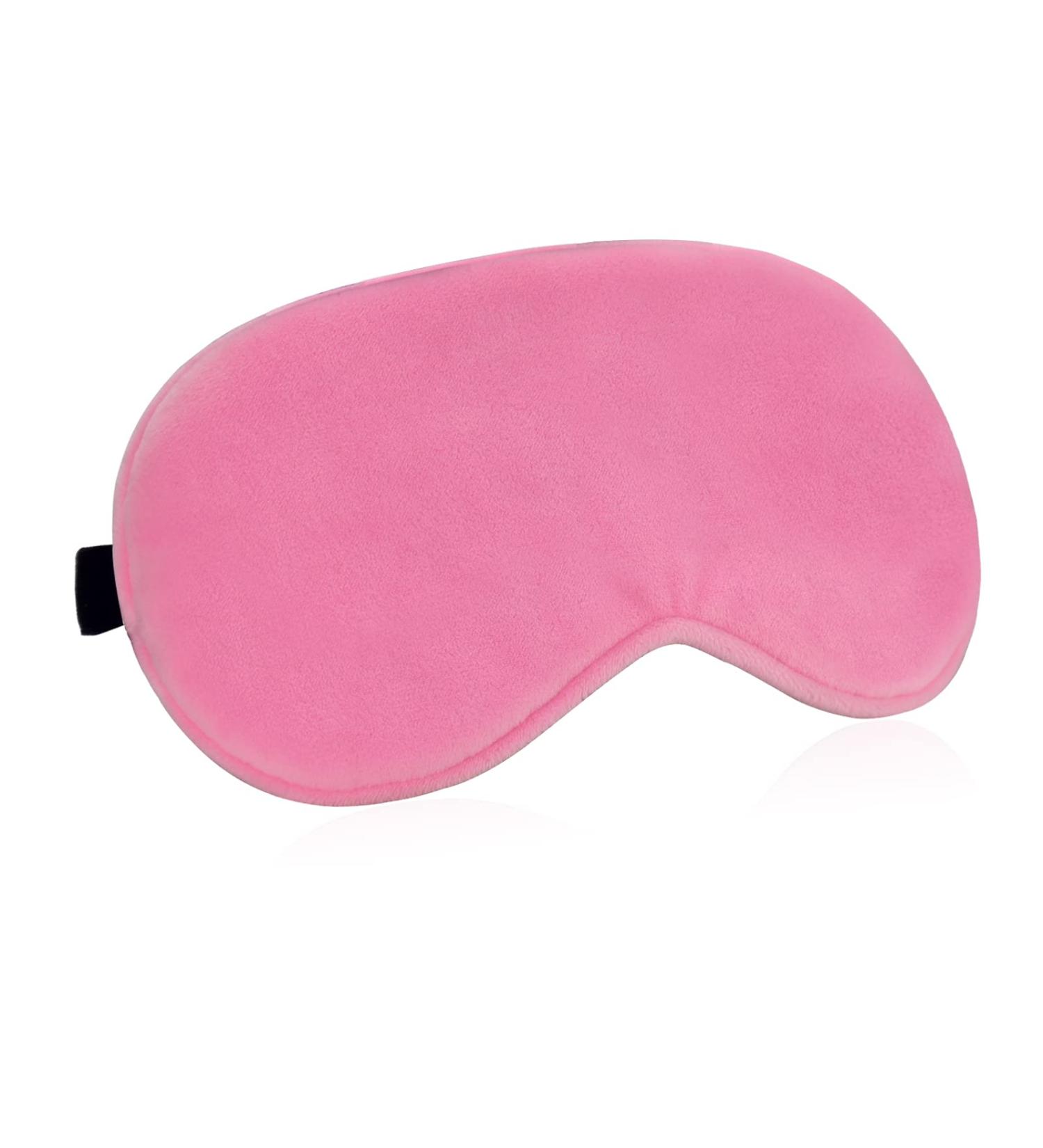 100% Blackout Sleep Mask for Men and Women - Pink | Adjustable Strap, Breathable & Soft Blindfold for Sleeping, Yoga, and Traveling - Buy Online on GoSupps.com