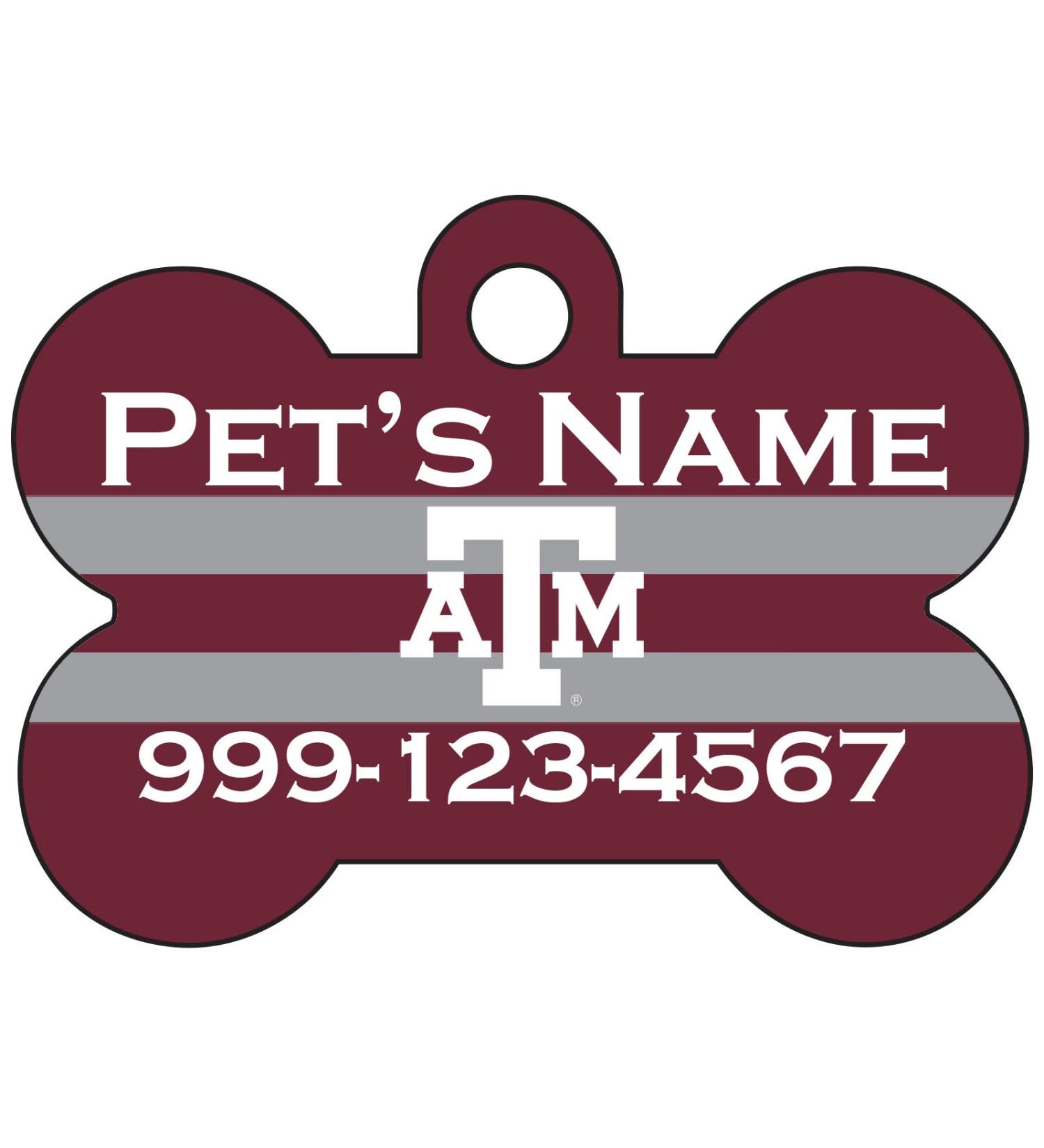 Texas A&M Aggies Pet ID Dog Tag | Officially Licensed & Personalized - Buy Online on GoSupps.com