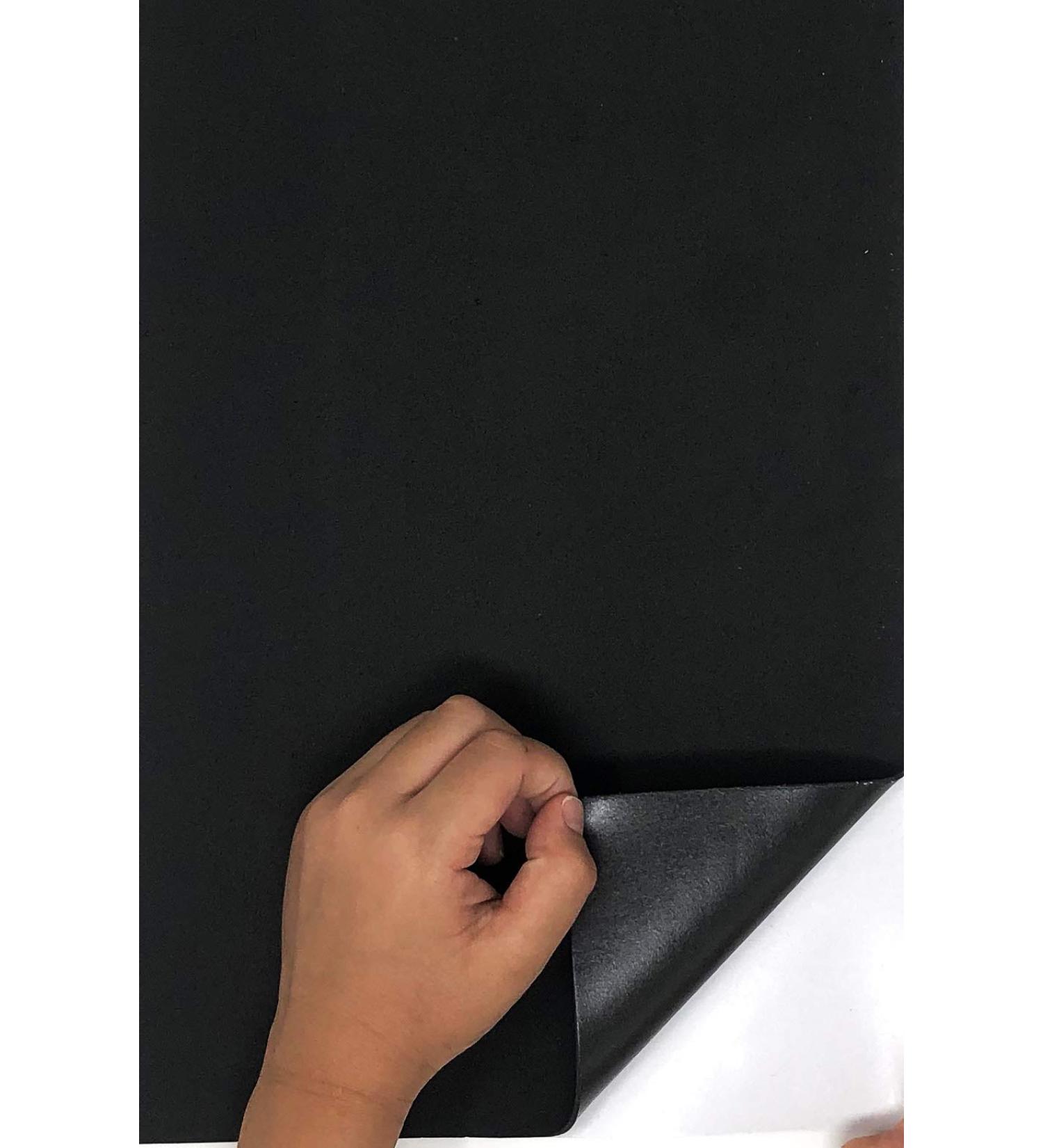 Allgala 20 Pack Self-Adhesive EVA Foam Paper 8x12 Inch Sheets-Black-CF85410 Black Foam-Adhesive
