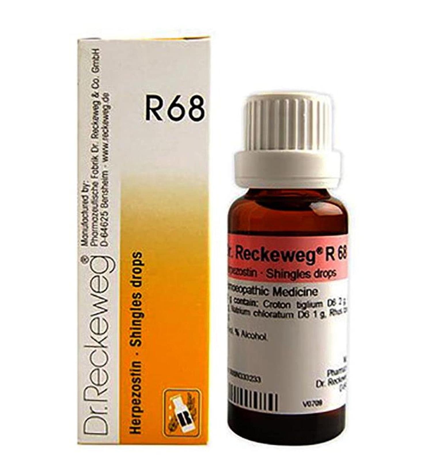 Dr. Reckeweg R68 Shingles Skin Rash Drop - Bottle of 22 ml Drop