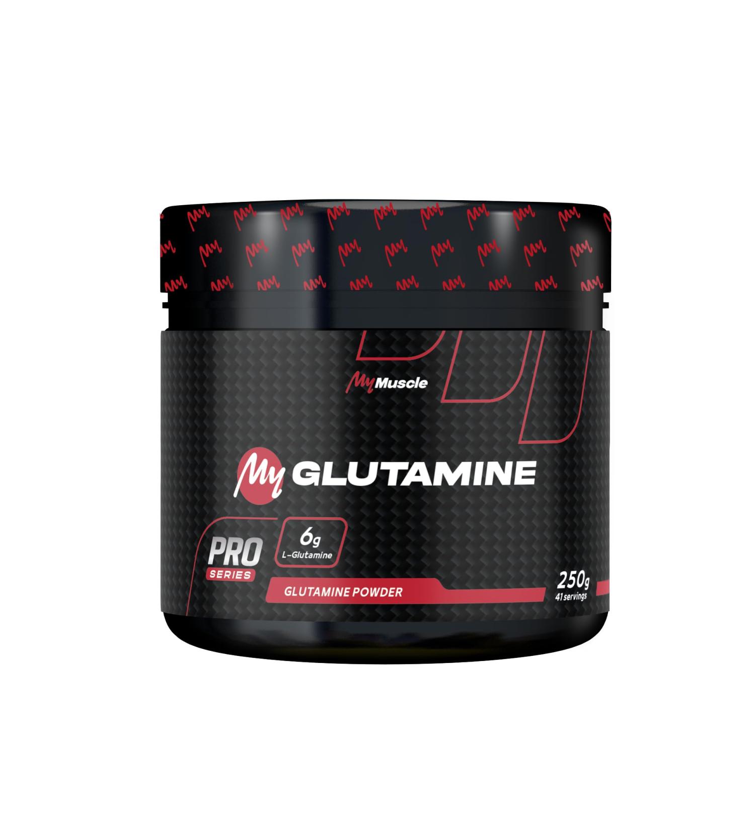 MyMUSCLE - My Glutamine - L-Glutamine Powder Label Kyowa Quality - Neutral Flavor 250g - 41 Servings - Buy Online on GoSupps.com