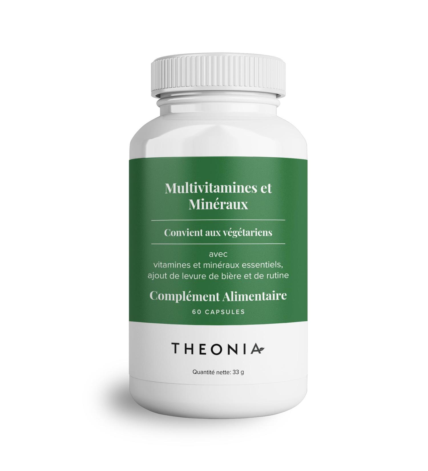 Theonia Multivitamin with 13 Essential Ingredients - Strengthens Immune System Prevents Vitamin Deficiencies and Boosts Energy Levels - For Men & Women - 60 Capsules - Buy Online on GoSupps.com