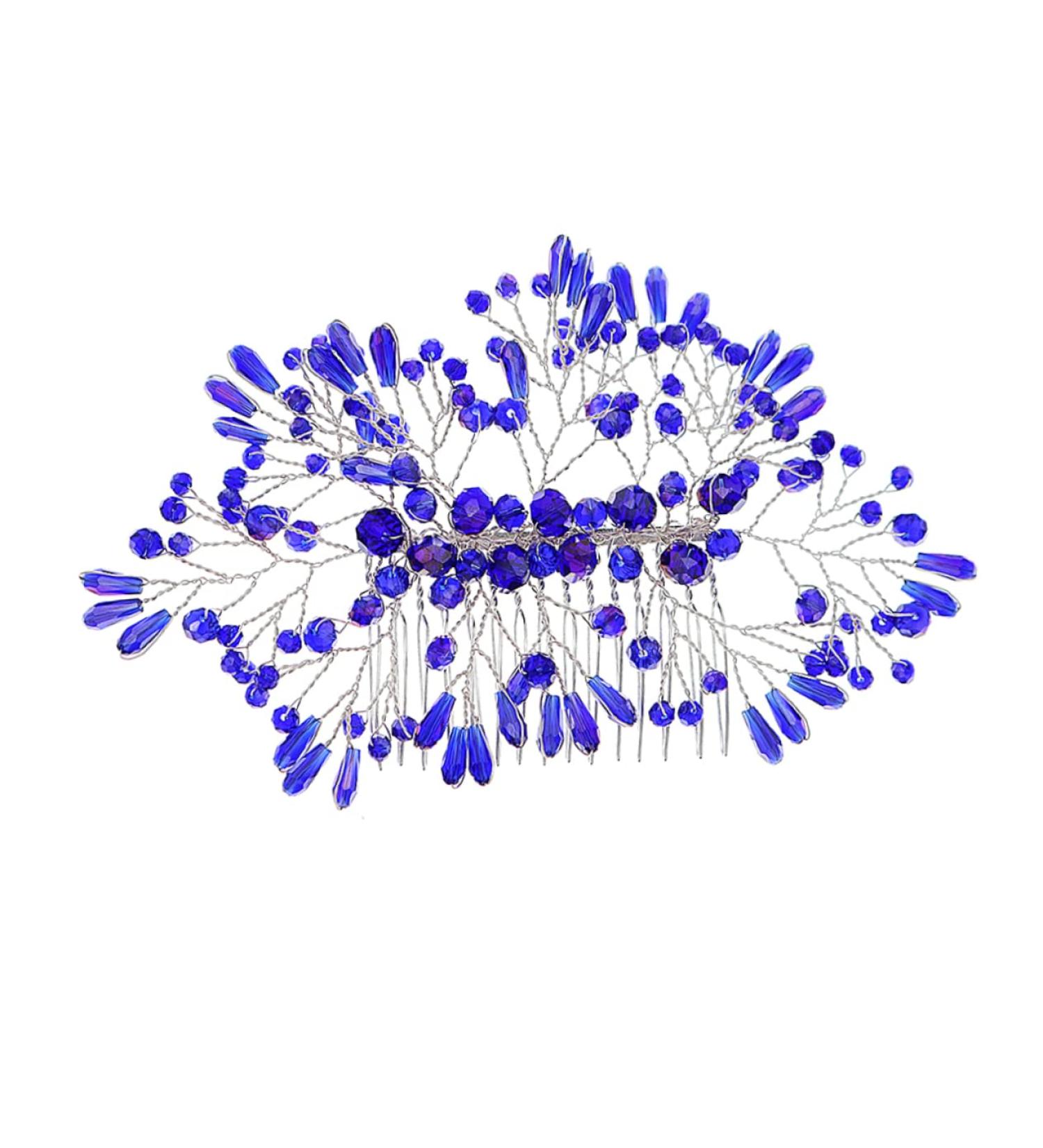 Angoily Bridal Crystal Hair Comb Tiara for Bride Wedding Rhinestone Hair Clip Bridal Hair Clip Wedding Hair Clips for Brides Wedding Hair Comb Alloy Rhinestones Miss Headgear - Buy Online on GoSupps.com