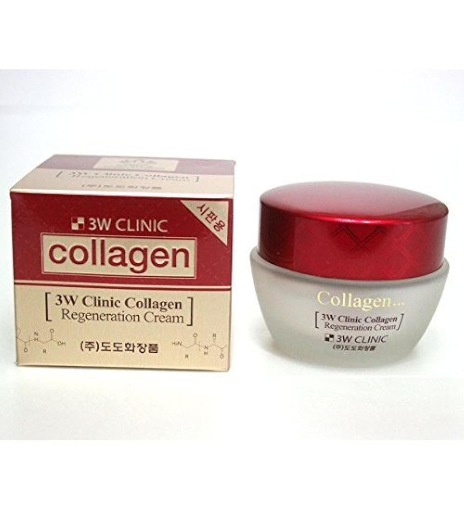 3W Clinic Collagen Regeneration Moisturizer Cream 60ml - Hydrating Anti-Aging Skincare for All Skin Types - International Shipping Available - Buy Online on GoSupps.com