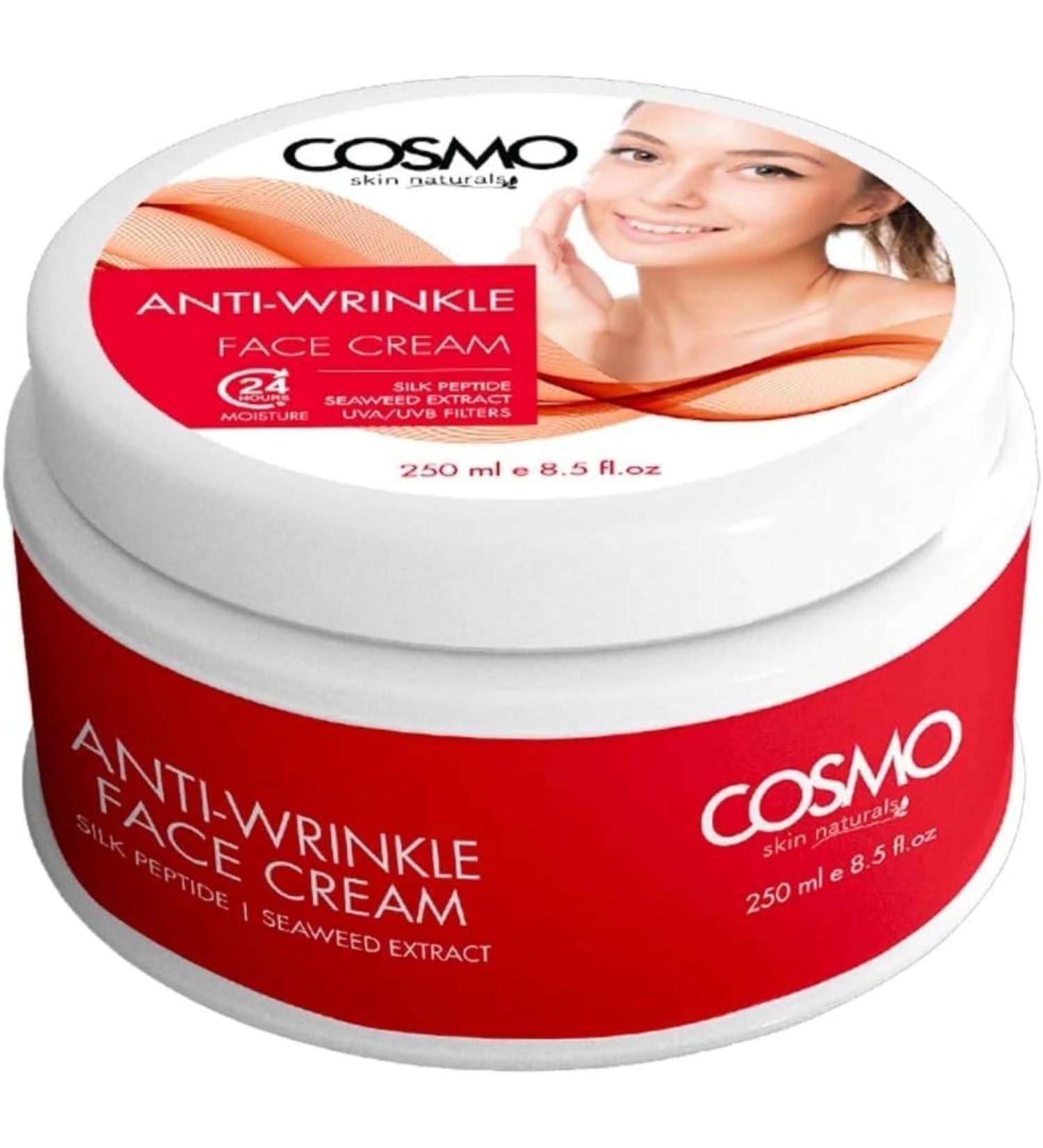 CD COSMO DESIGNS Anti Wrinkle Face Cream 250ml | 8.45 fl.oz 24 Hours Moisture | Collagen | Skin Care | for All Skin Type