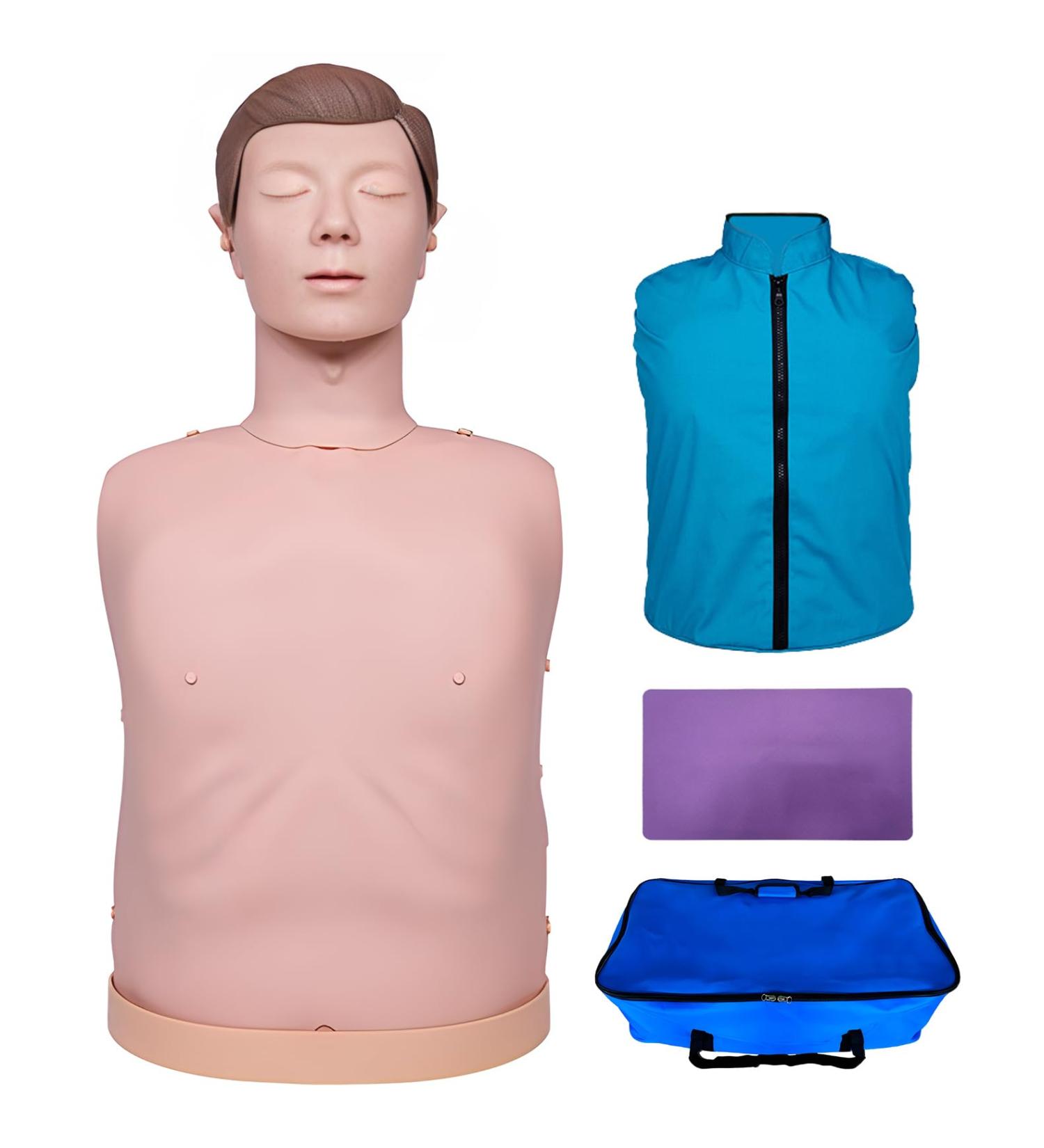 DRXRD CPR Half Body First Aid Manikin with Carry Bag and Knee Pad to Master First Aid Techniques and Correct Operating Method - Buy Online on GoSupps.com
