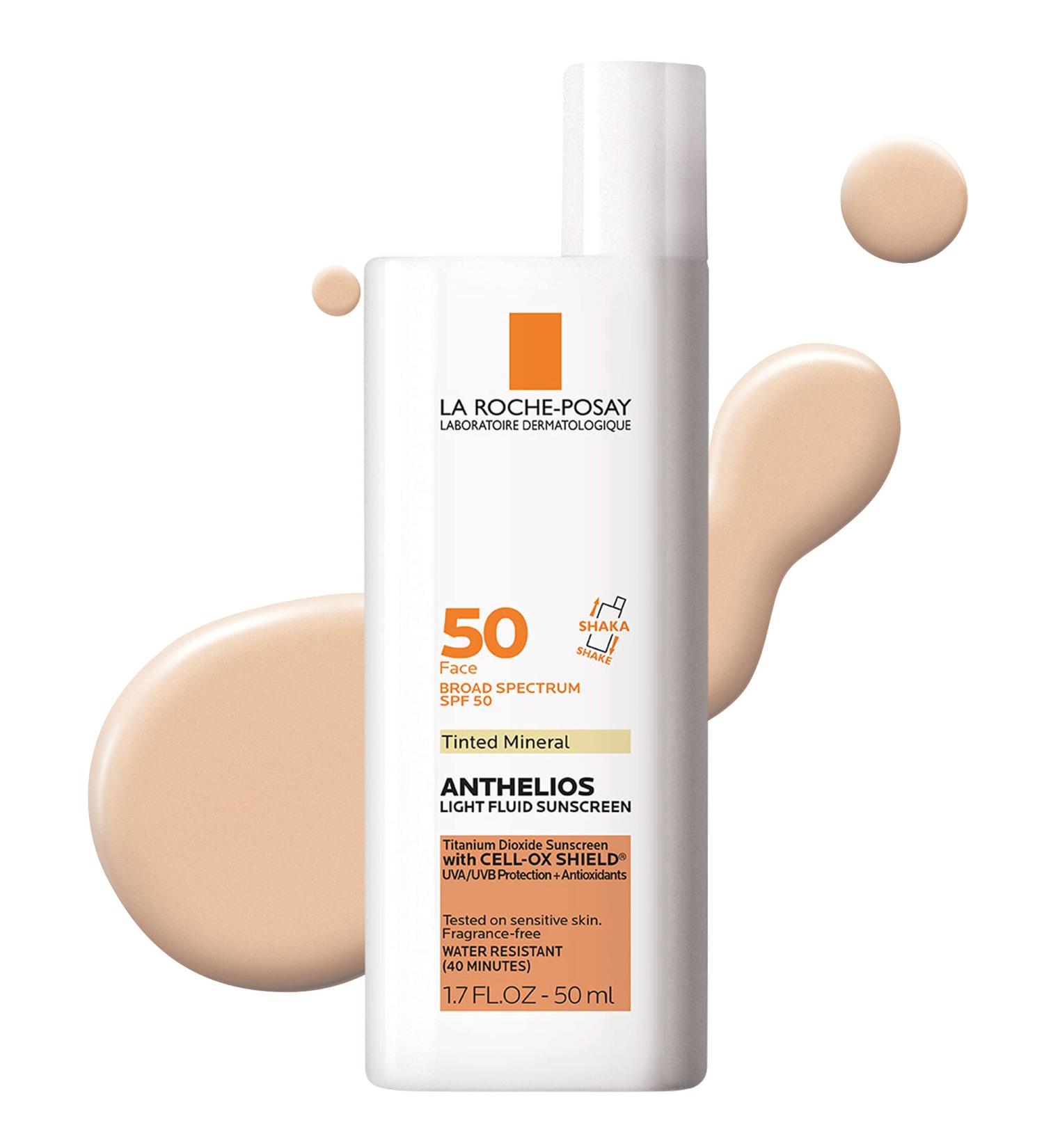 La Roche-Posay Anthelios Tinted Sunscreen SPF 50 - Mineral Face Sunscreen SPF 50 - Oil-Free Formula - Buy Online on GoSupps.com