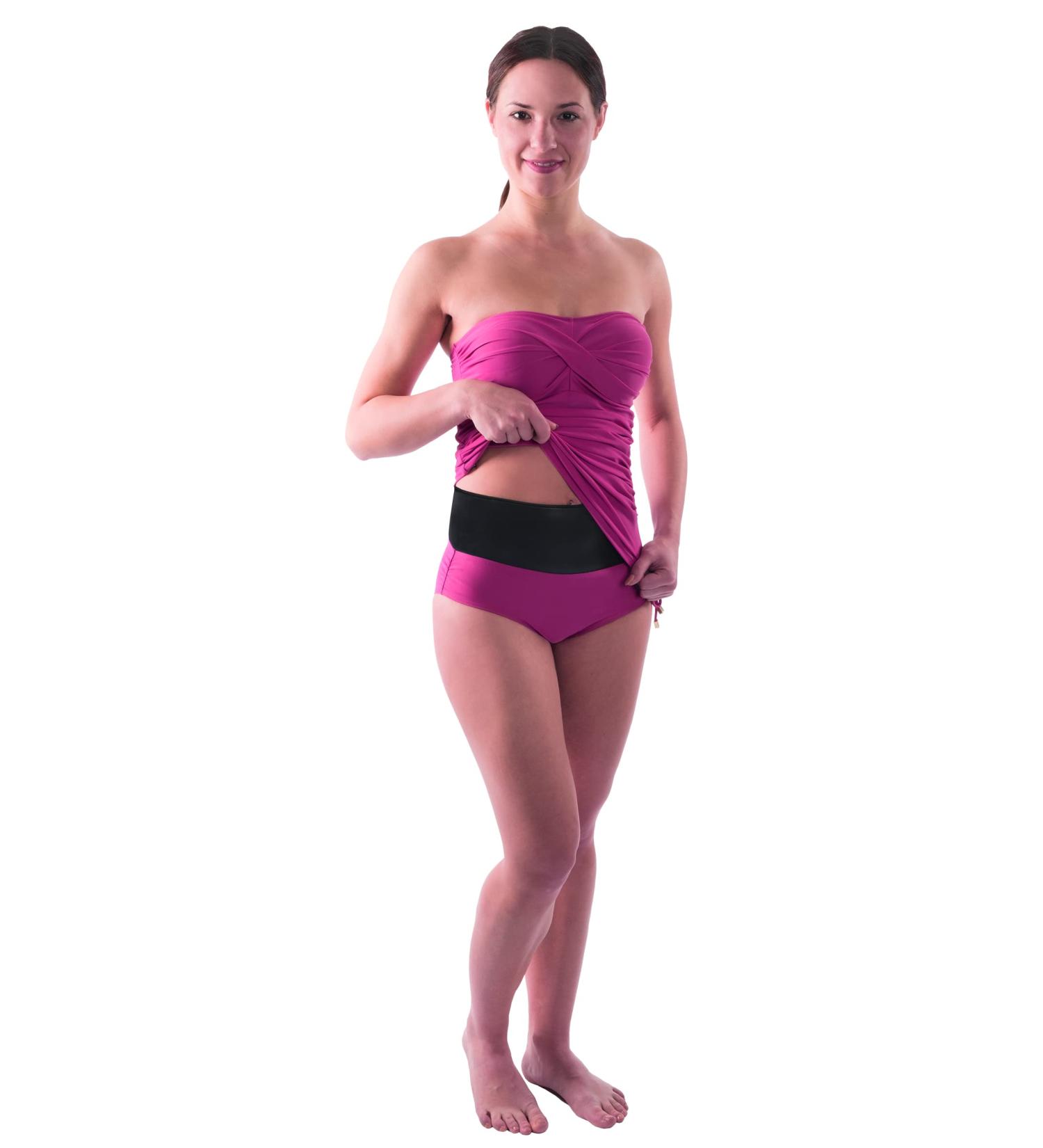 SUPRIMA Stoma Bandage Neoprene Black for Men & Women (XL/XXL) - Comfortable & Effective Support | International Shipping Available - Buy Online on GoSupps.com